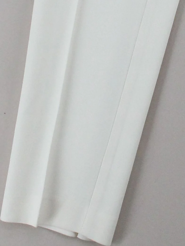 Reiss Women's Suit Trousers UK 10 White Viscose with Polyester Dress Pants - Image 4