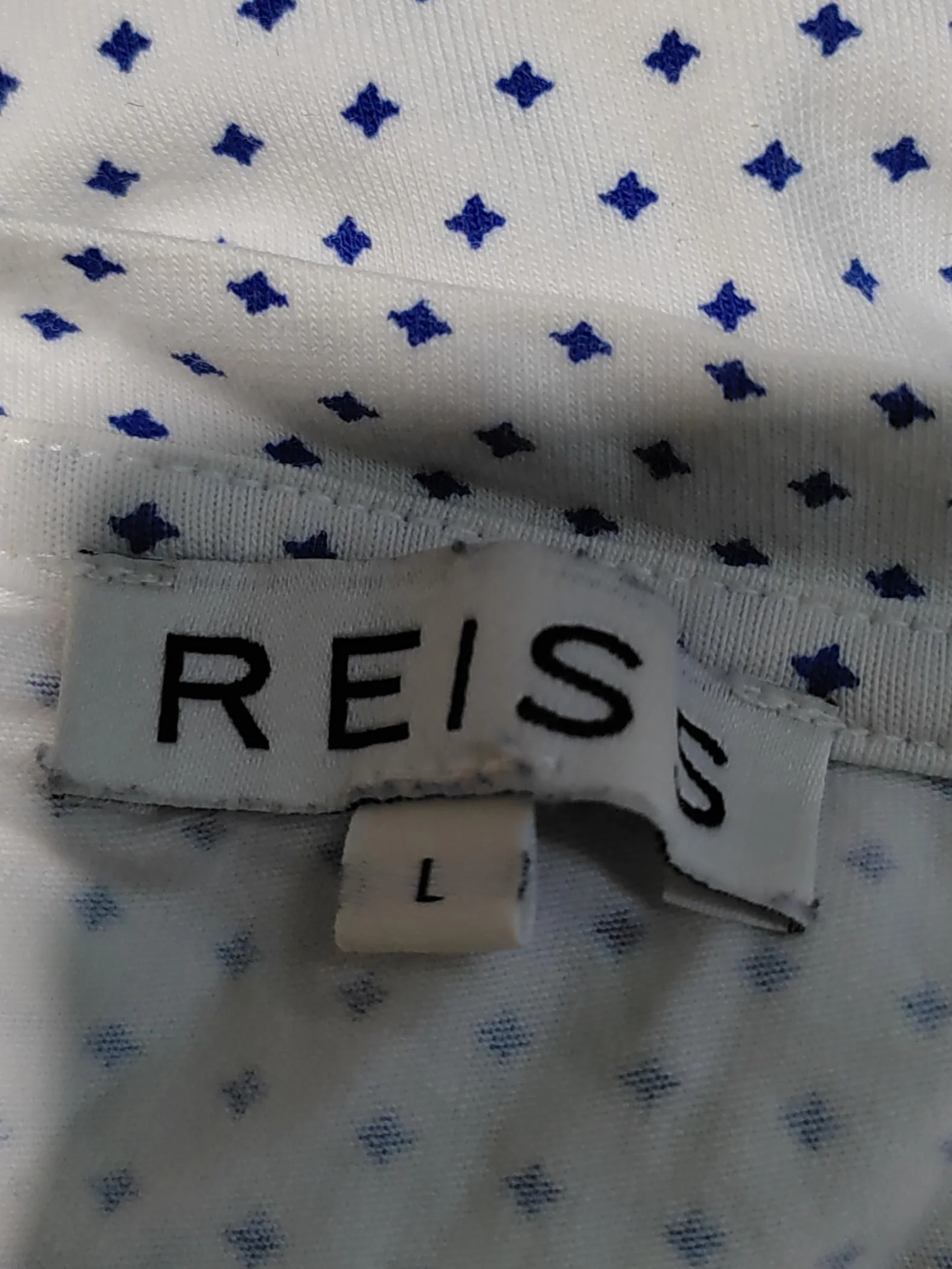 Reiss Women's T-Shirt L White Cotton with Elastane Basic - Image 6