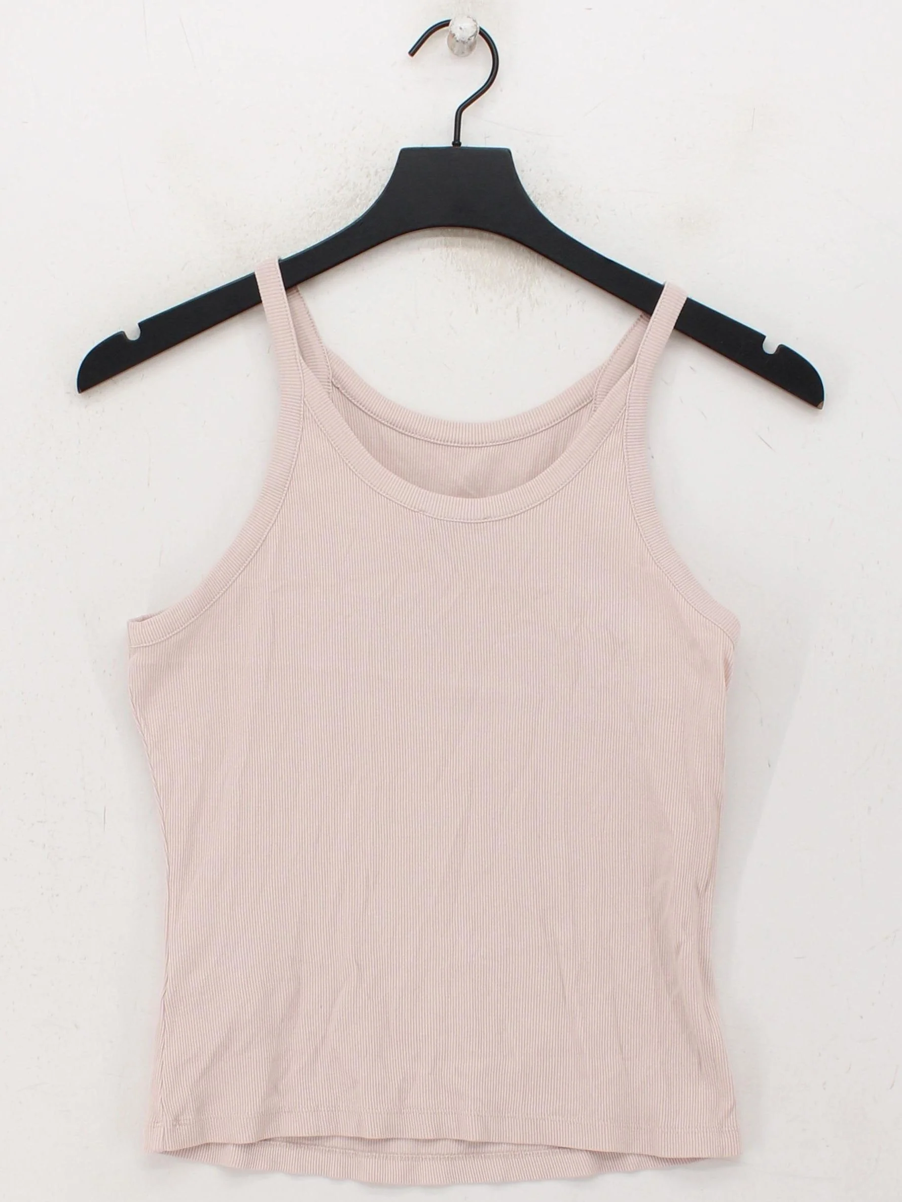 Reiss Women's T-Shirt M Pink Cotton with Elastane Sleeveless Round Neck Basic - Image 2