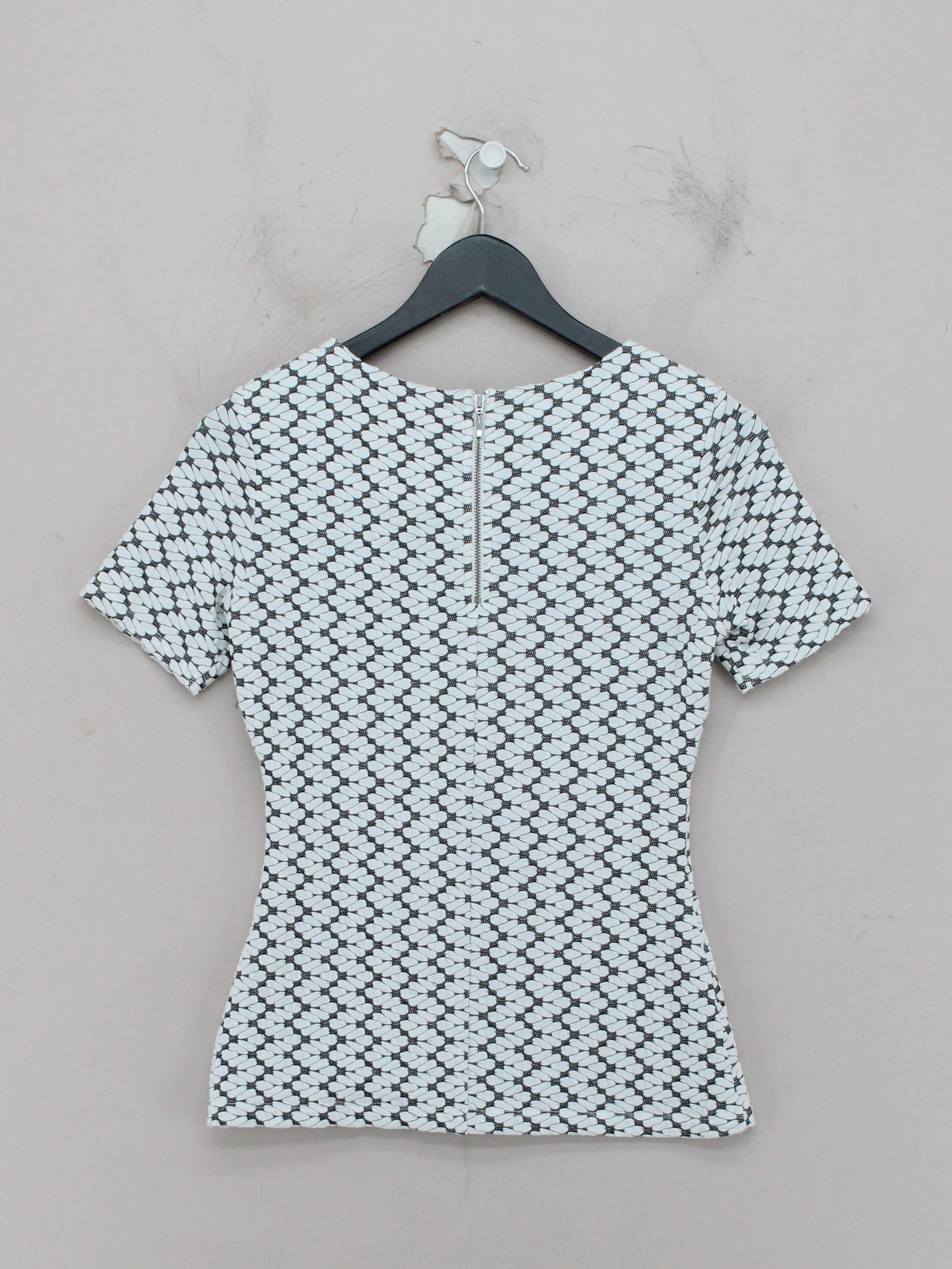Reiss Women's Top XS White Polyester with Viscose, Elastane Basic - Image 2