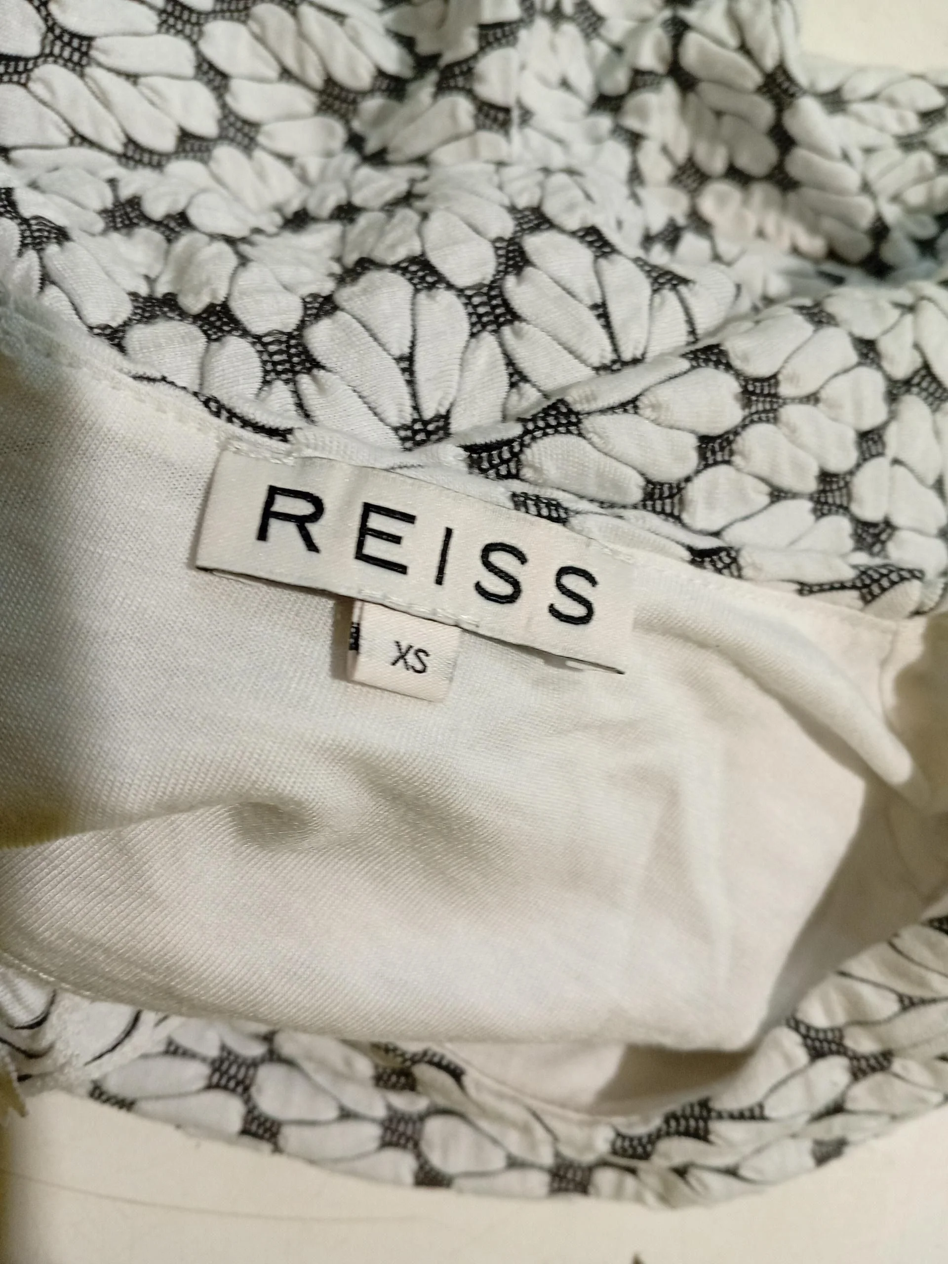 Reiss Women's Top XS White Polyester with Viscose, Elastane Basic - Image 5