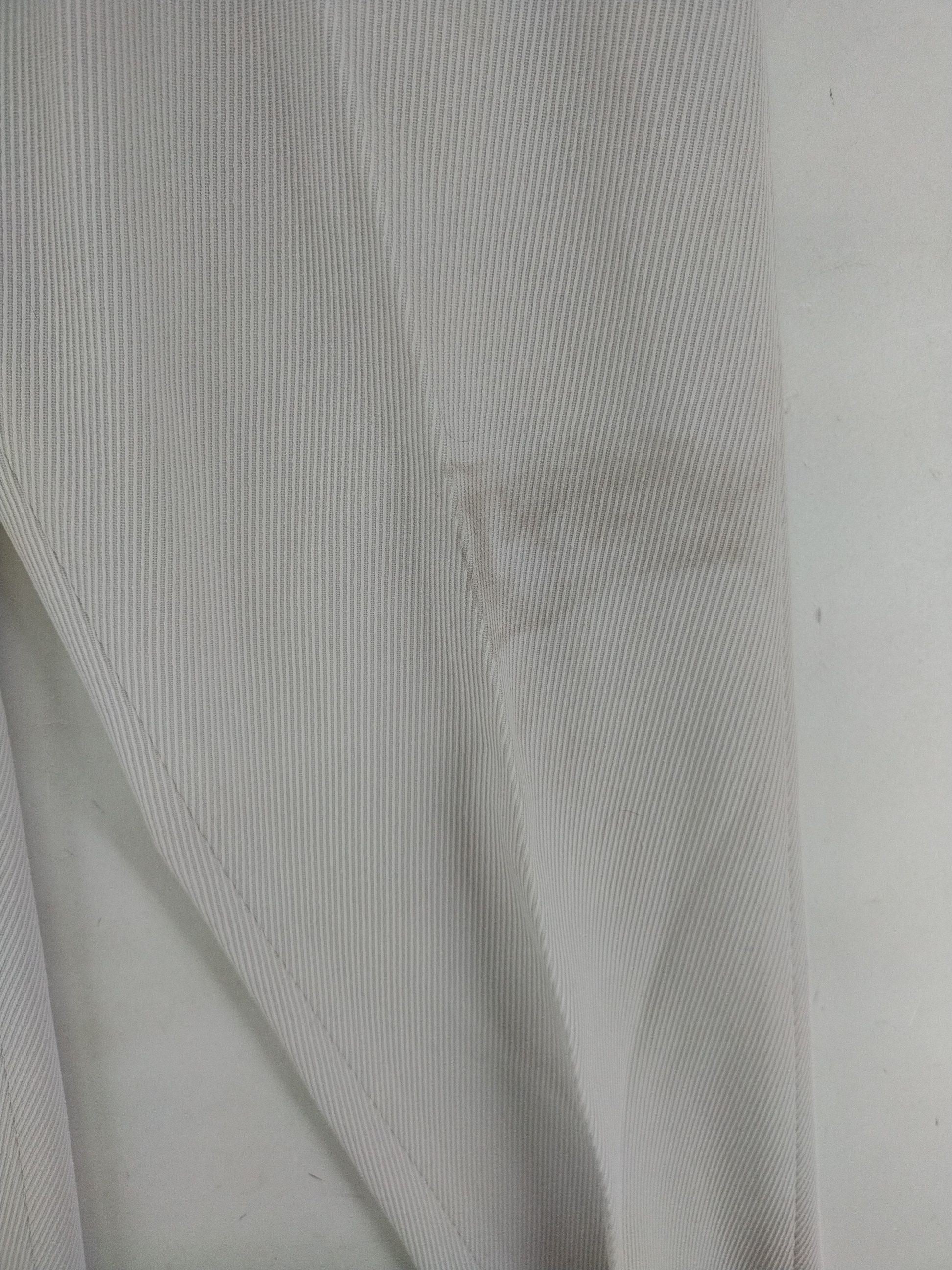 Reiss Women's Trousers UK 10 Cream Polyester with Wool Straight Cropped - Image 6