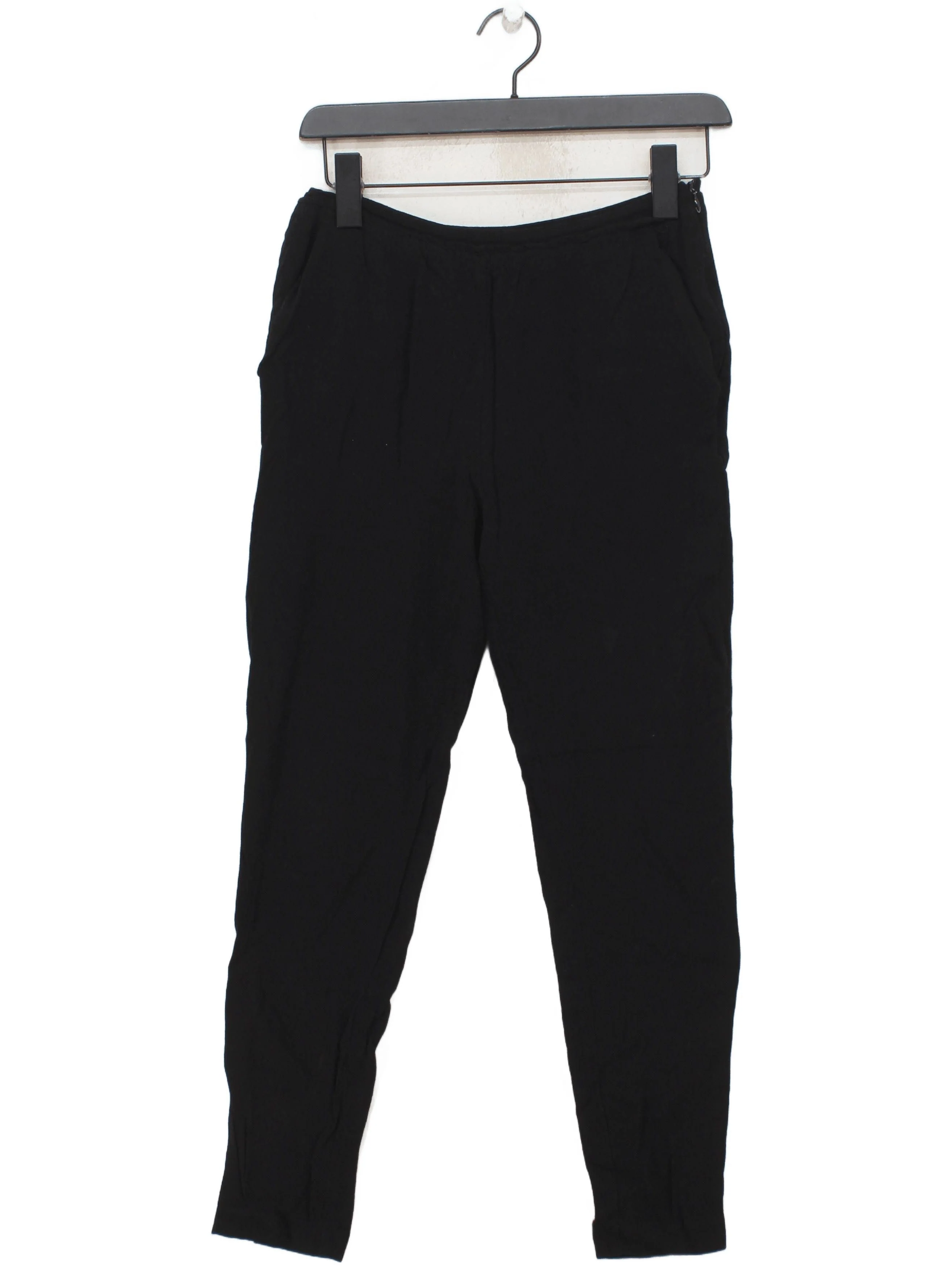 Reiss Women's Trousers UK 4 Black 100% Other Tapered Chino