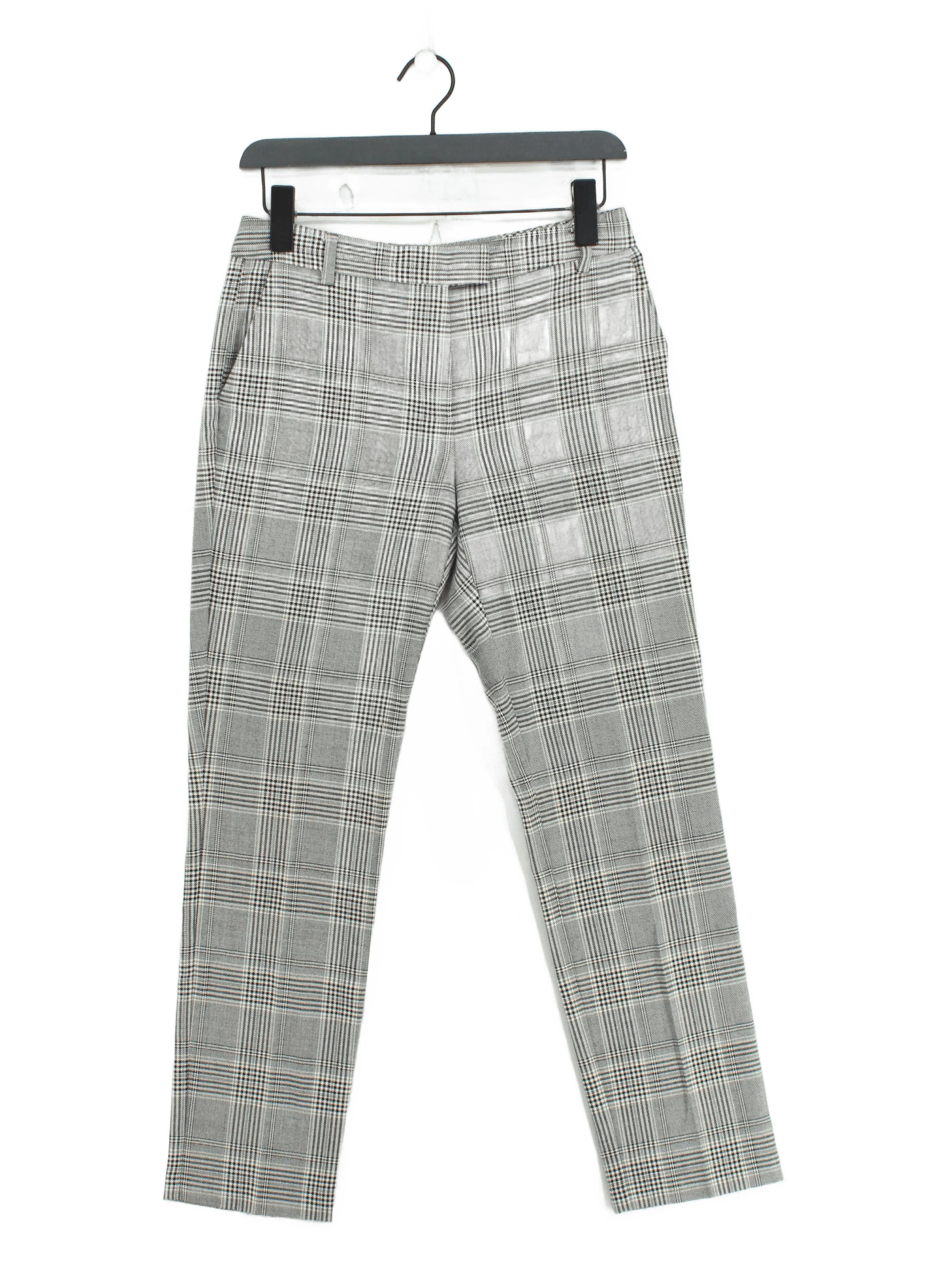 Reiss Women's Trousers W 28 in Grey Polyester with Viscose, Elastane Chino