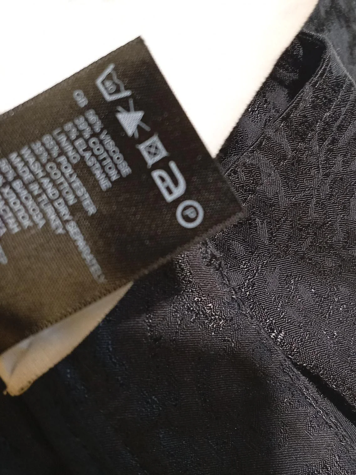 Reiss X 1971 Women's Trousers UK 12 Black Viscose with Cotton, Elastane Chino - Image 6