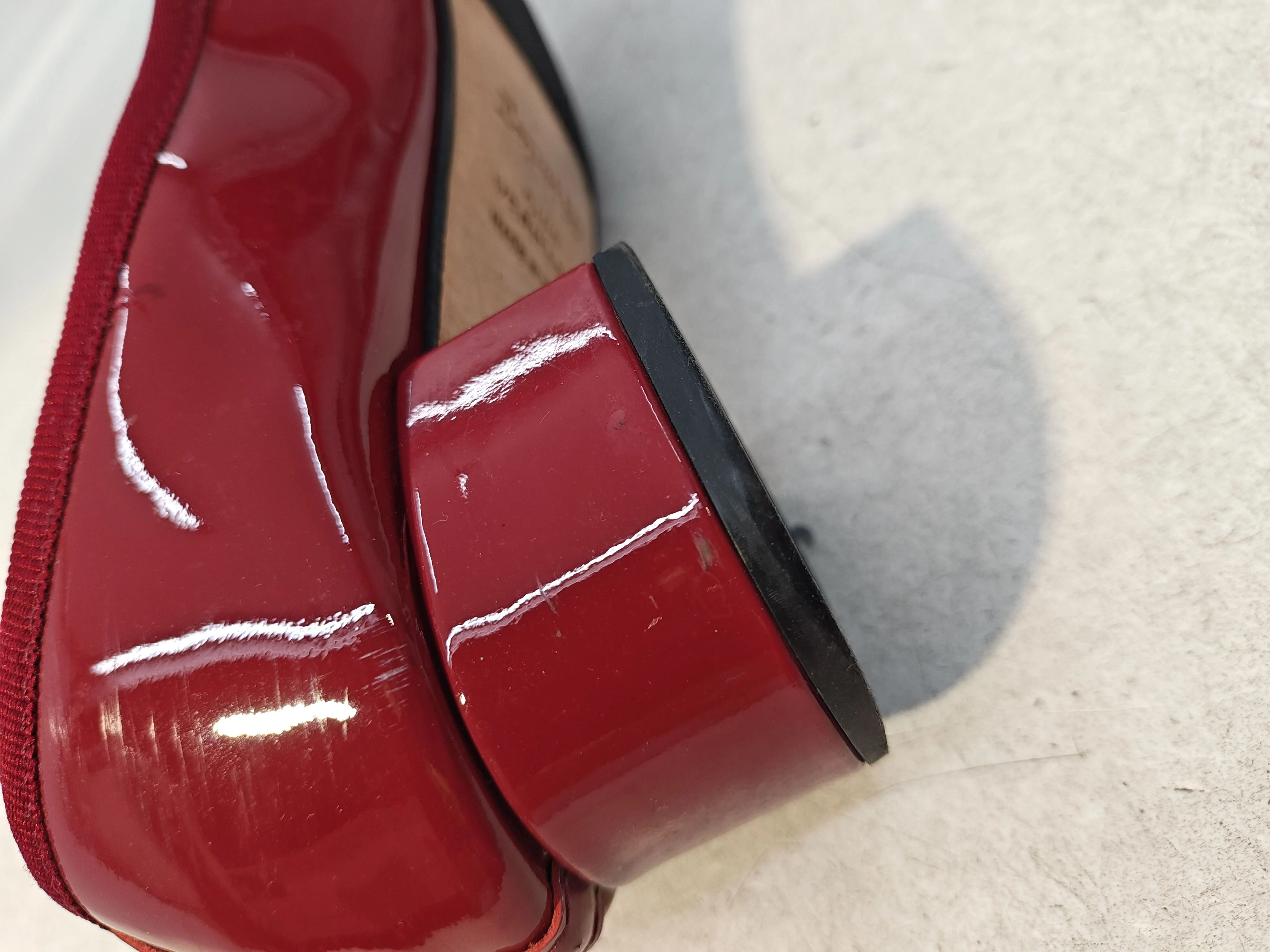 Repetto Women's Flat Shoes UK 4.5 Red 100% Leather Ballet - Image 9