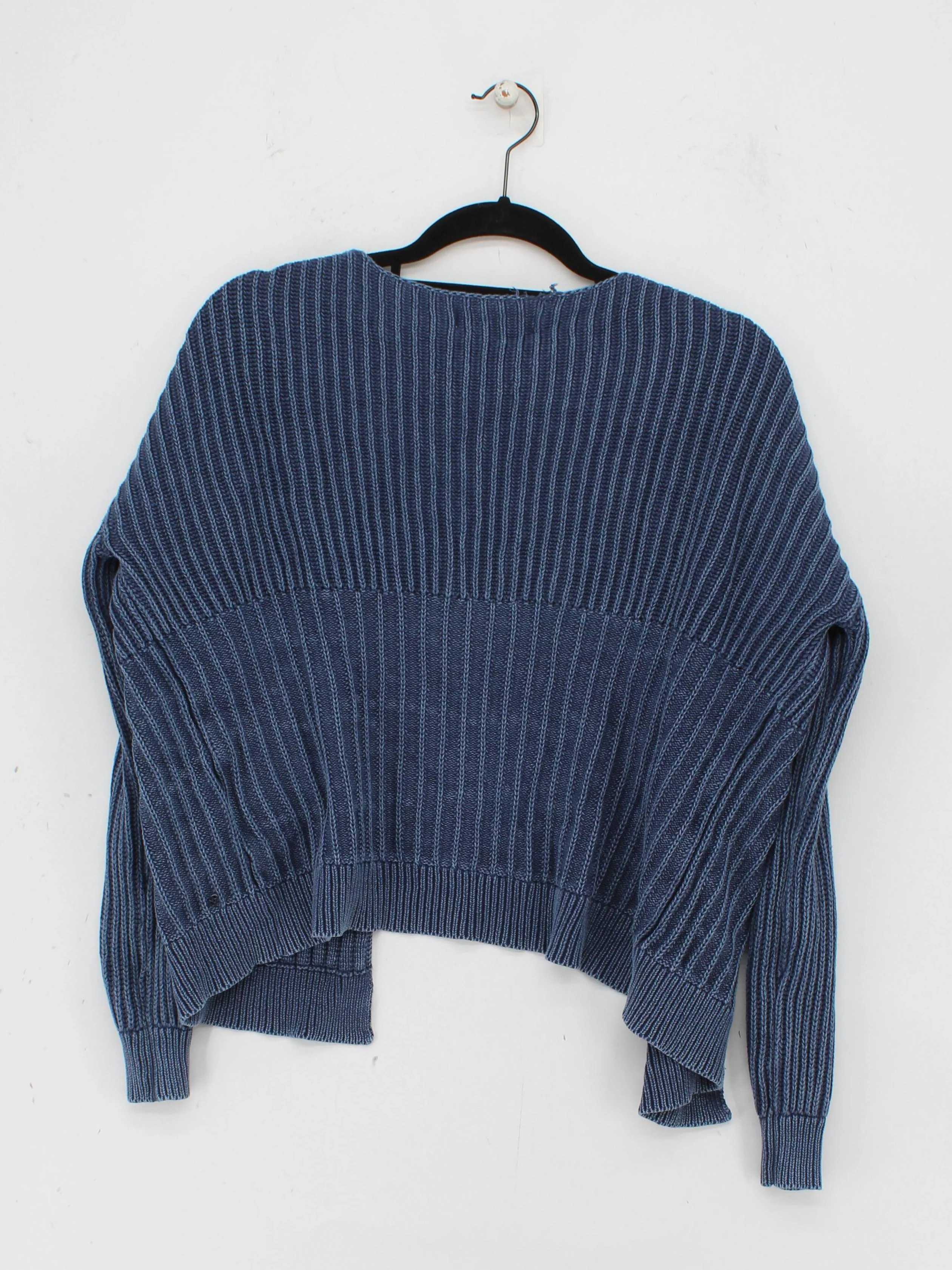 Replay Women's Cardigan L Blue 100% Cotton V-Neck Cardigan - Image 2