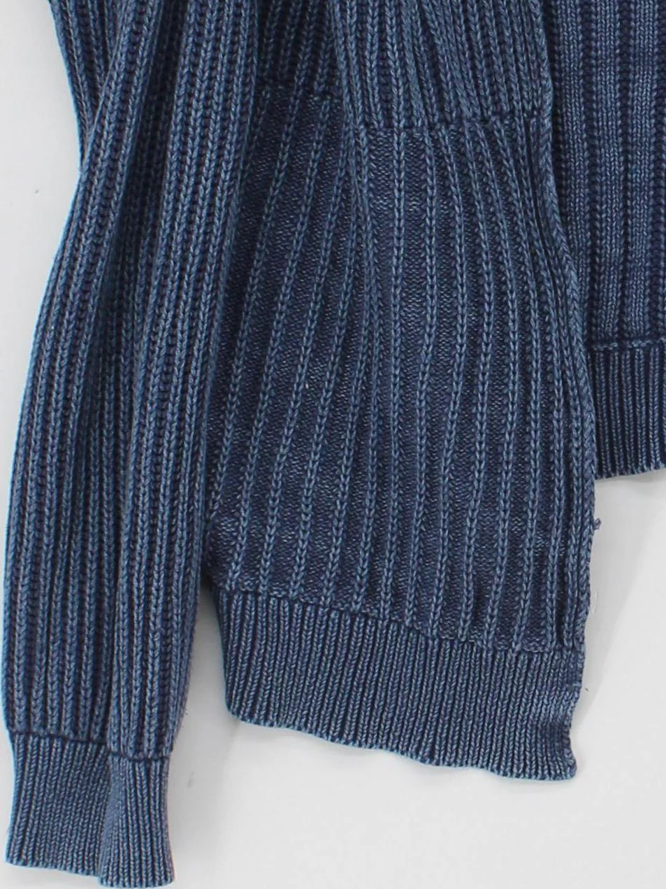 Replay Women's Cardigan L Blue 100% Cotton V-Neck Cardigan - Image 4