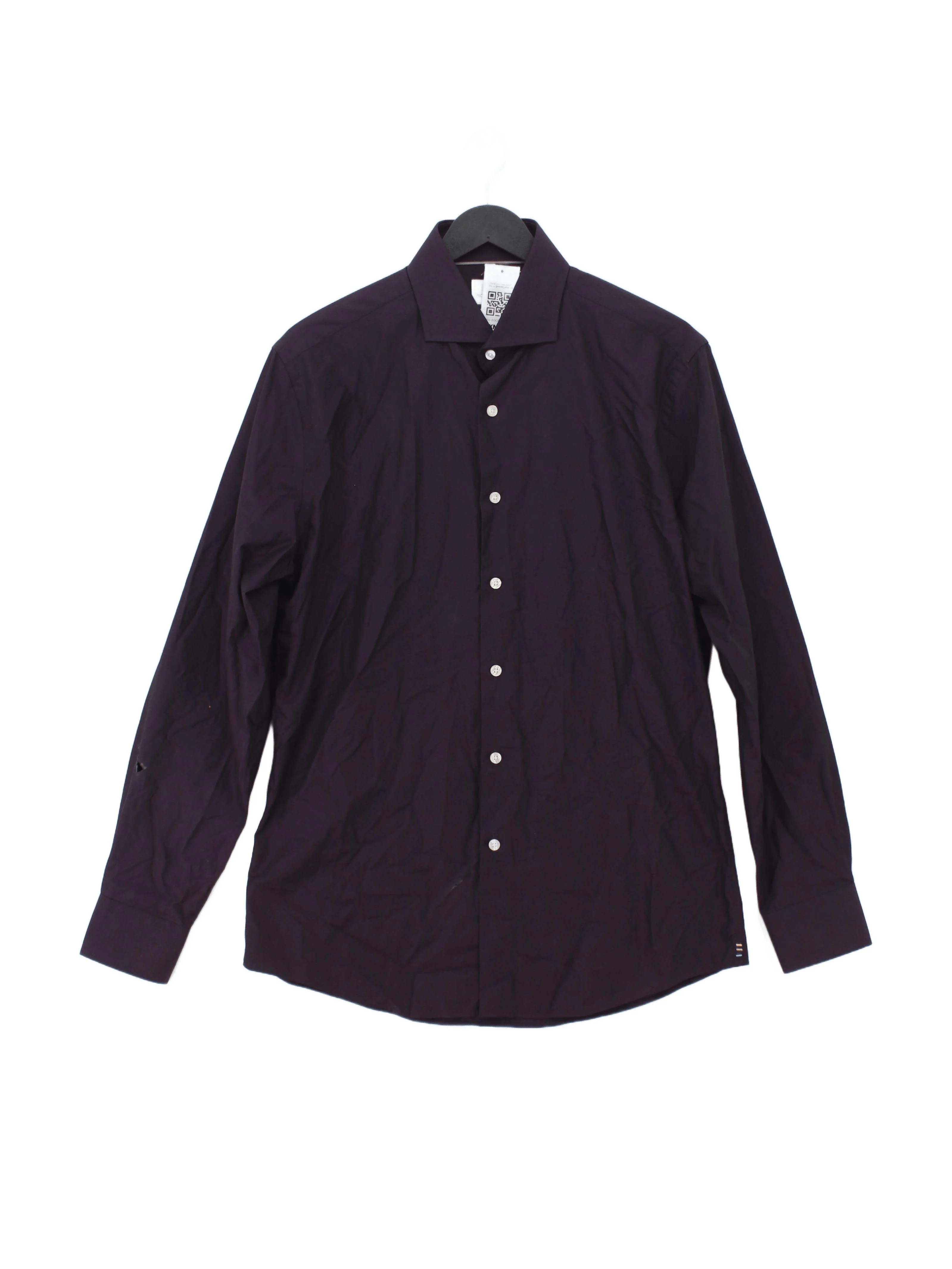 Richard James Men's Shirt Chest: 40 in Purple 100% Cotton Basic