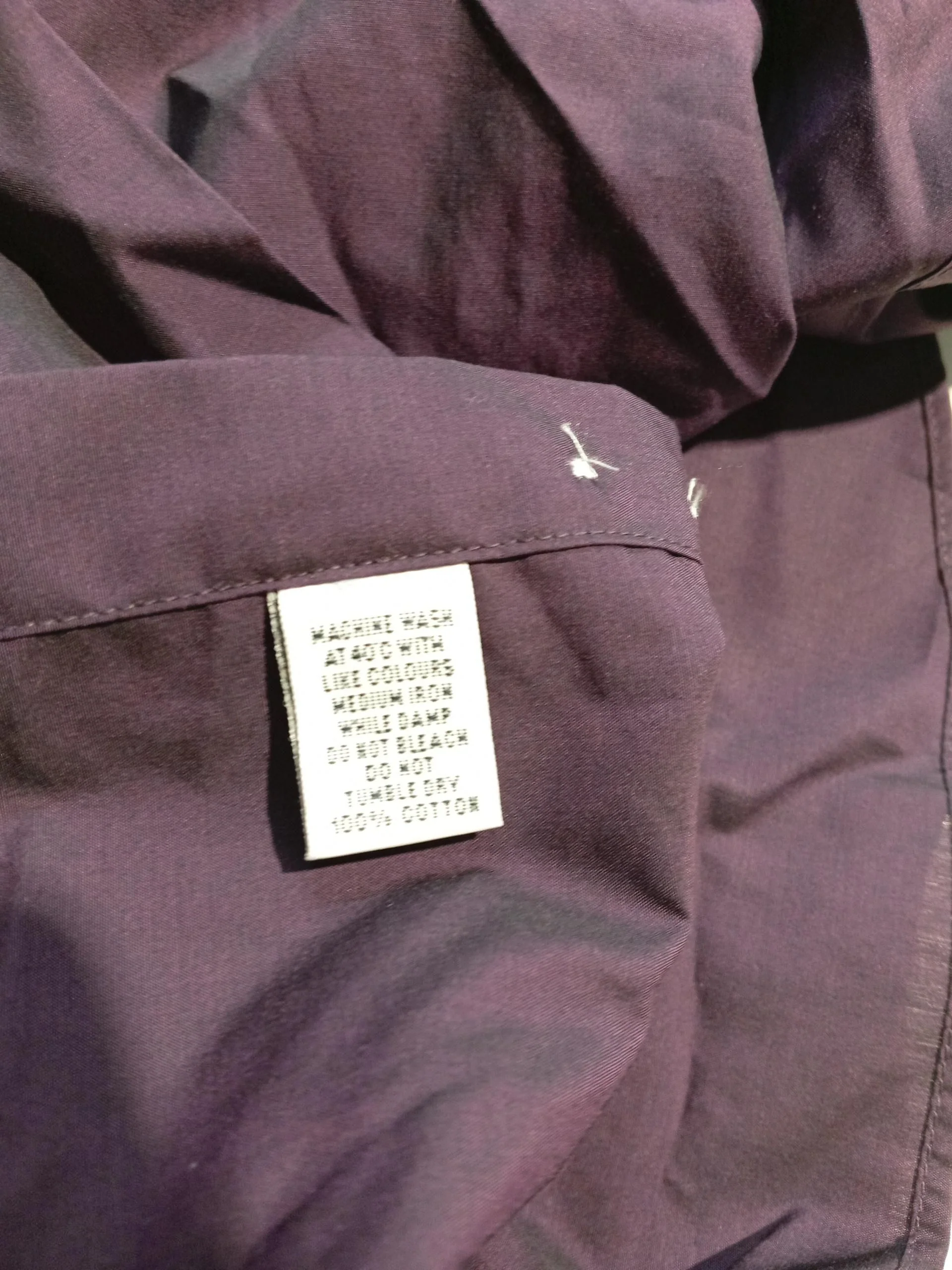 Richard James Men's Shirt Chest: 40 in Purple 100% Cotton Basic - Image 8
