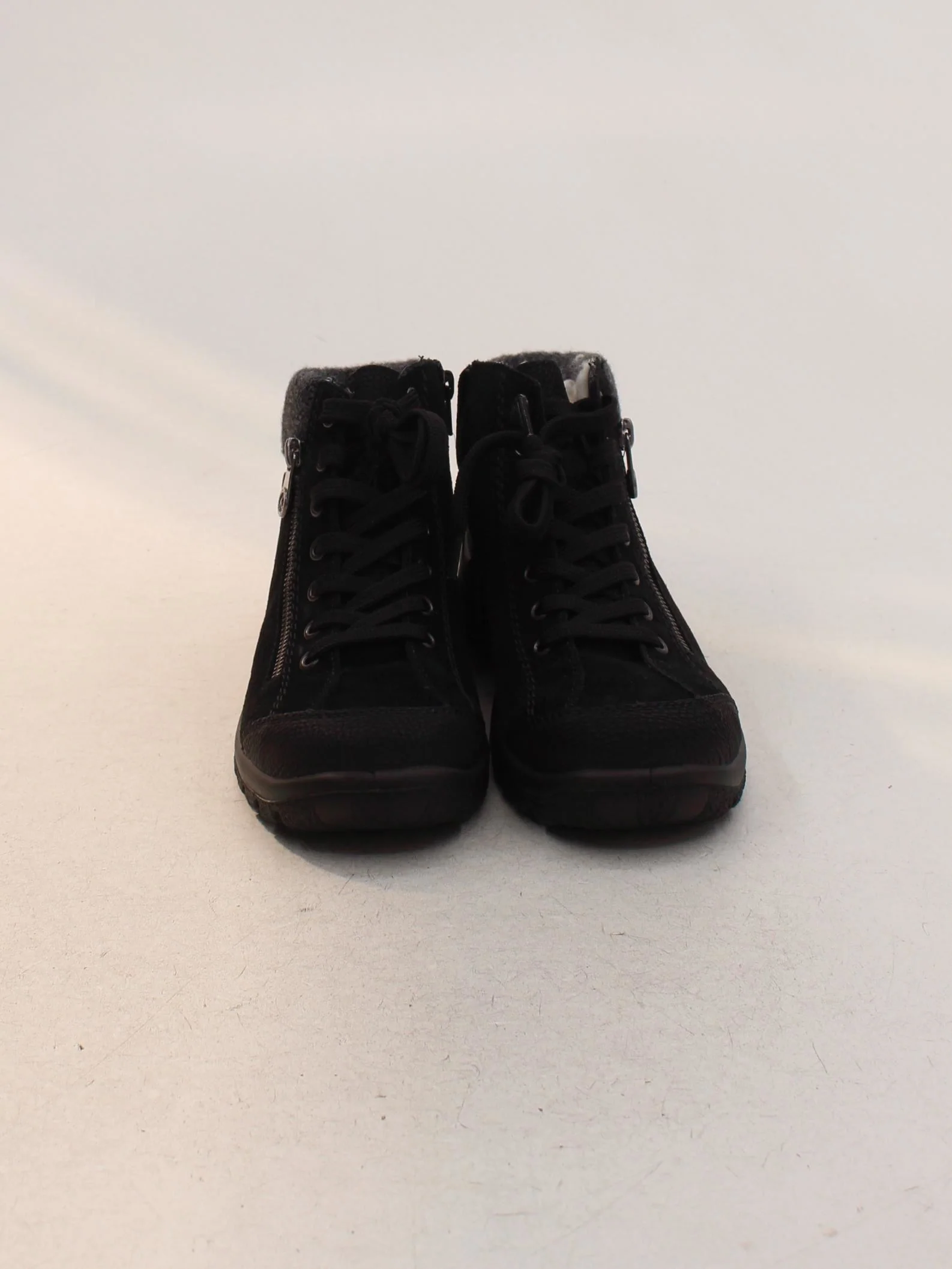 Rieker Women's Boots UK 6.5 Black Suede with Wool Combat - Image 2