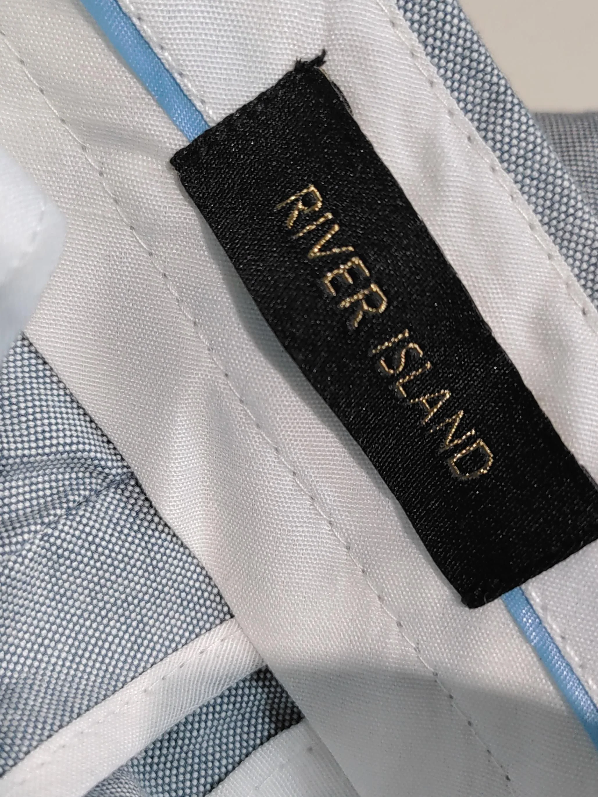 River Island Men's Trousers W 28 in; L 30 in Blue 100% Cotton Straight Chino - Image 5
