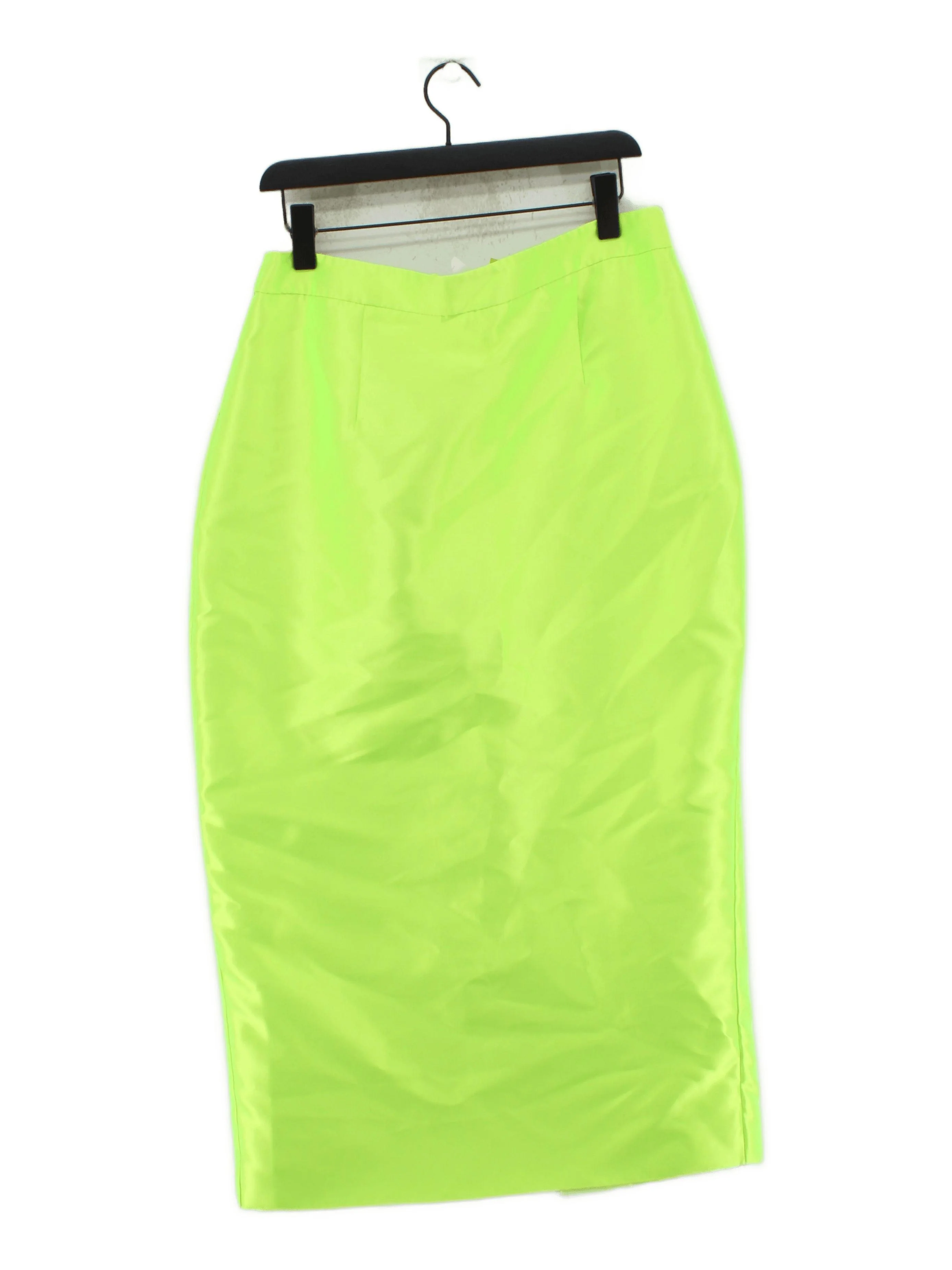 River Island Women's Maxi Skirt UK 16 Yellow 100% Polyester Long Maxi