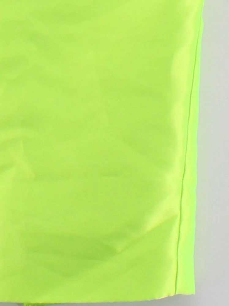 River Island Women's Midi Skirt UK 12 Green 100% Polyester Straight & Pencil - Image 4