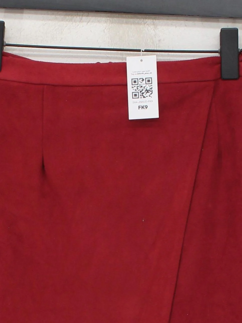 River Island Women's Mini Skirt UK 10 Red Polyester with Elastane Short Mini - Image 3
