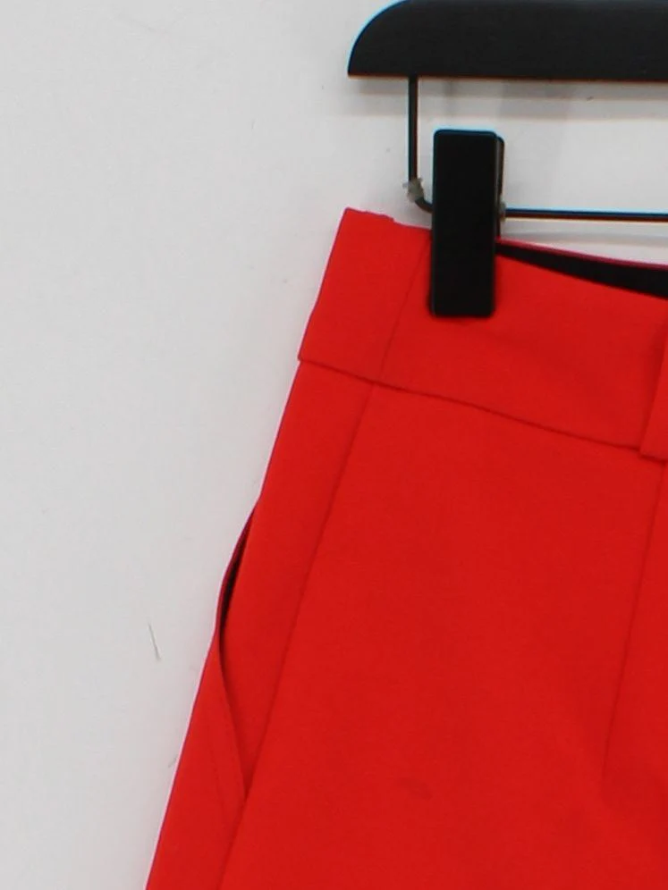 River Island Women's Mini Skirt UK 10 Red Polyester with Elastane Short Mini - Image 4