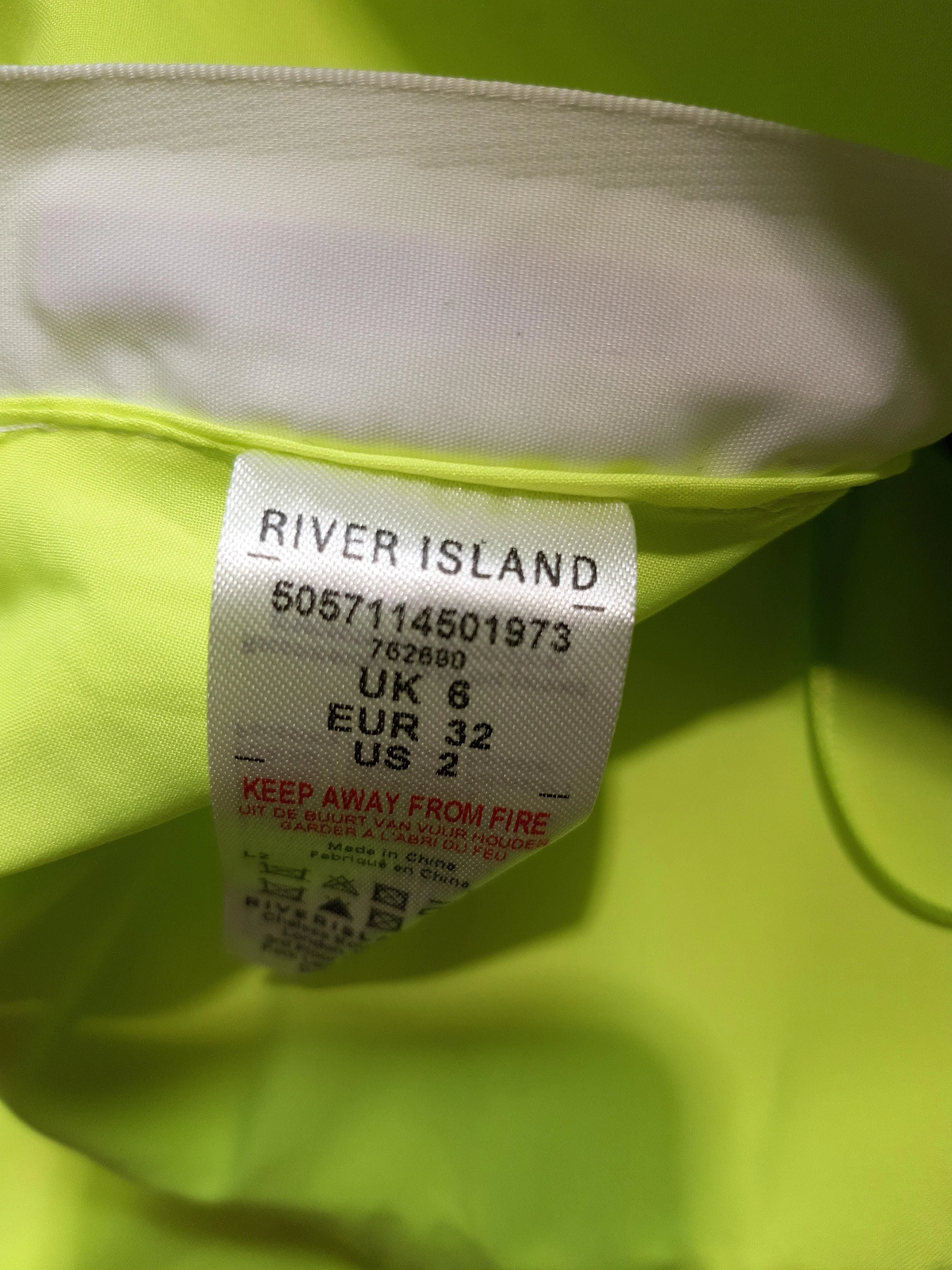 River Island Women's Top UK 6 Green 100% Polyester Cropped - Image 5