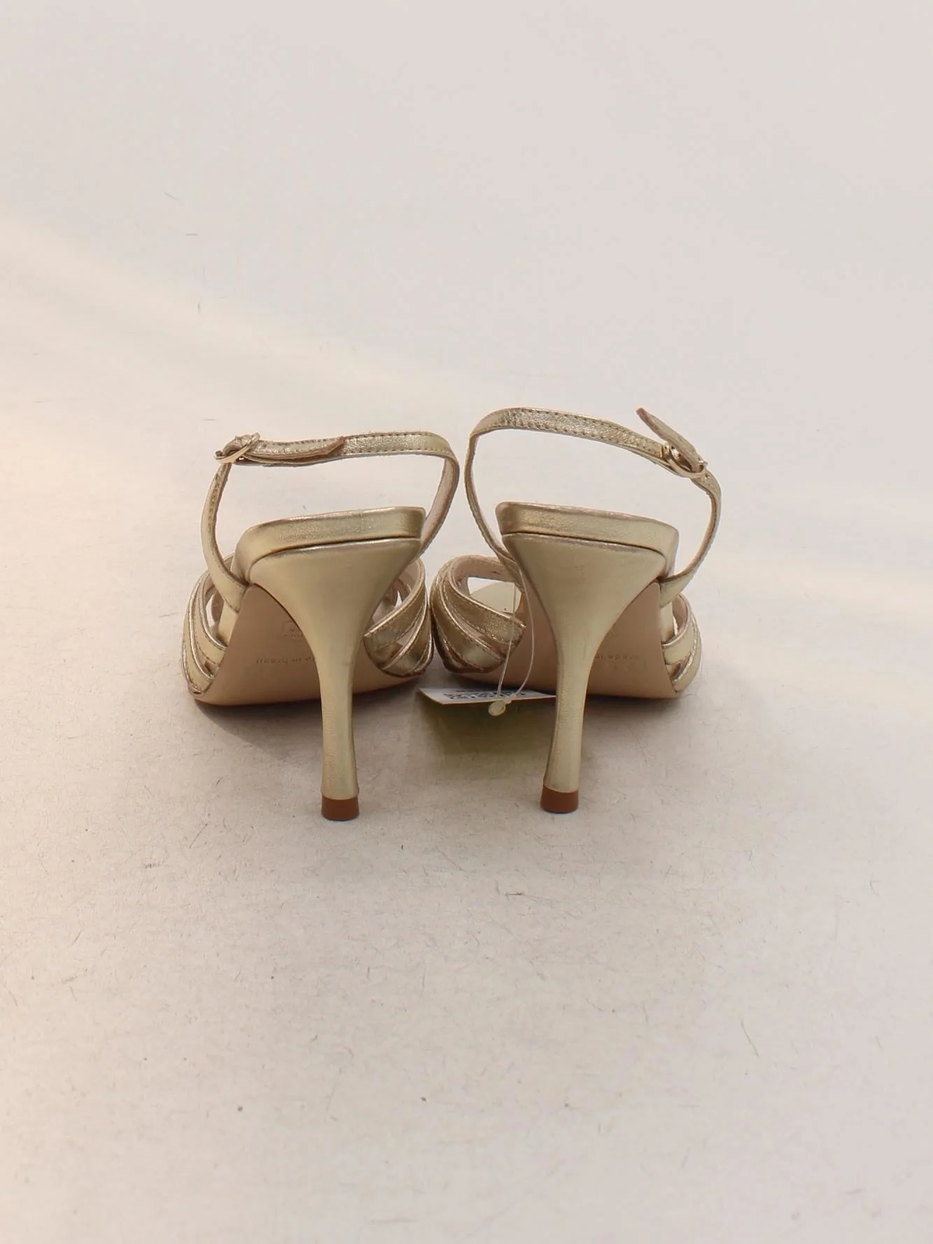 RIXO Women's Heels UK 4 Gold 100% Leather Strappy - Image 3