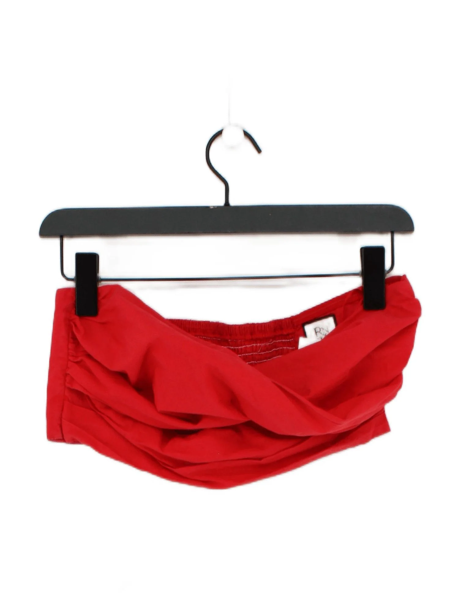 RNWY Women's Top M Red 100% Other Sleeveless Round Neck Cropped