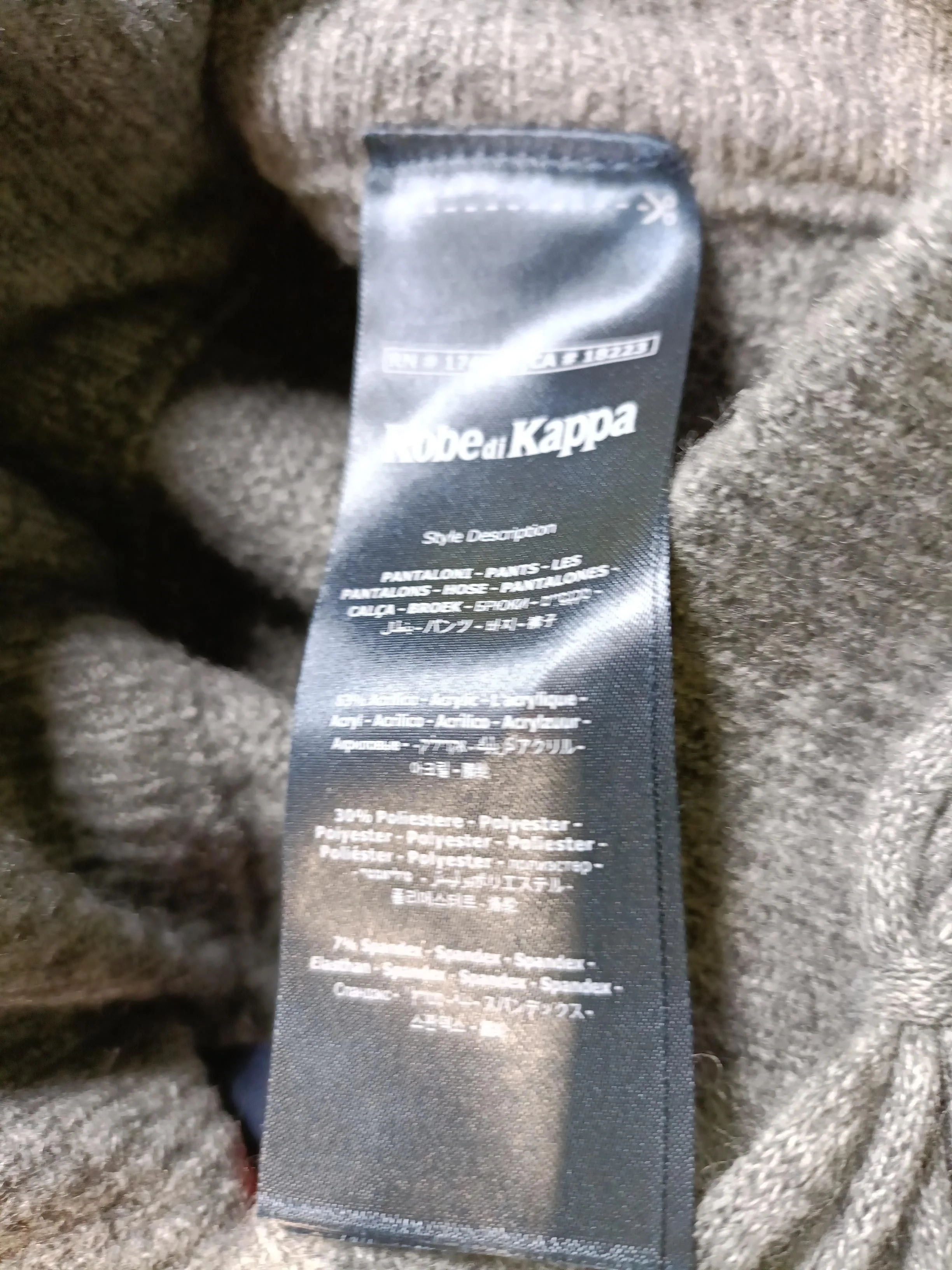 Robe Di Kappa Women's Sports Bottoms L Grey Acrylic - Image 6