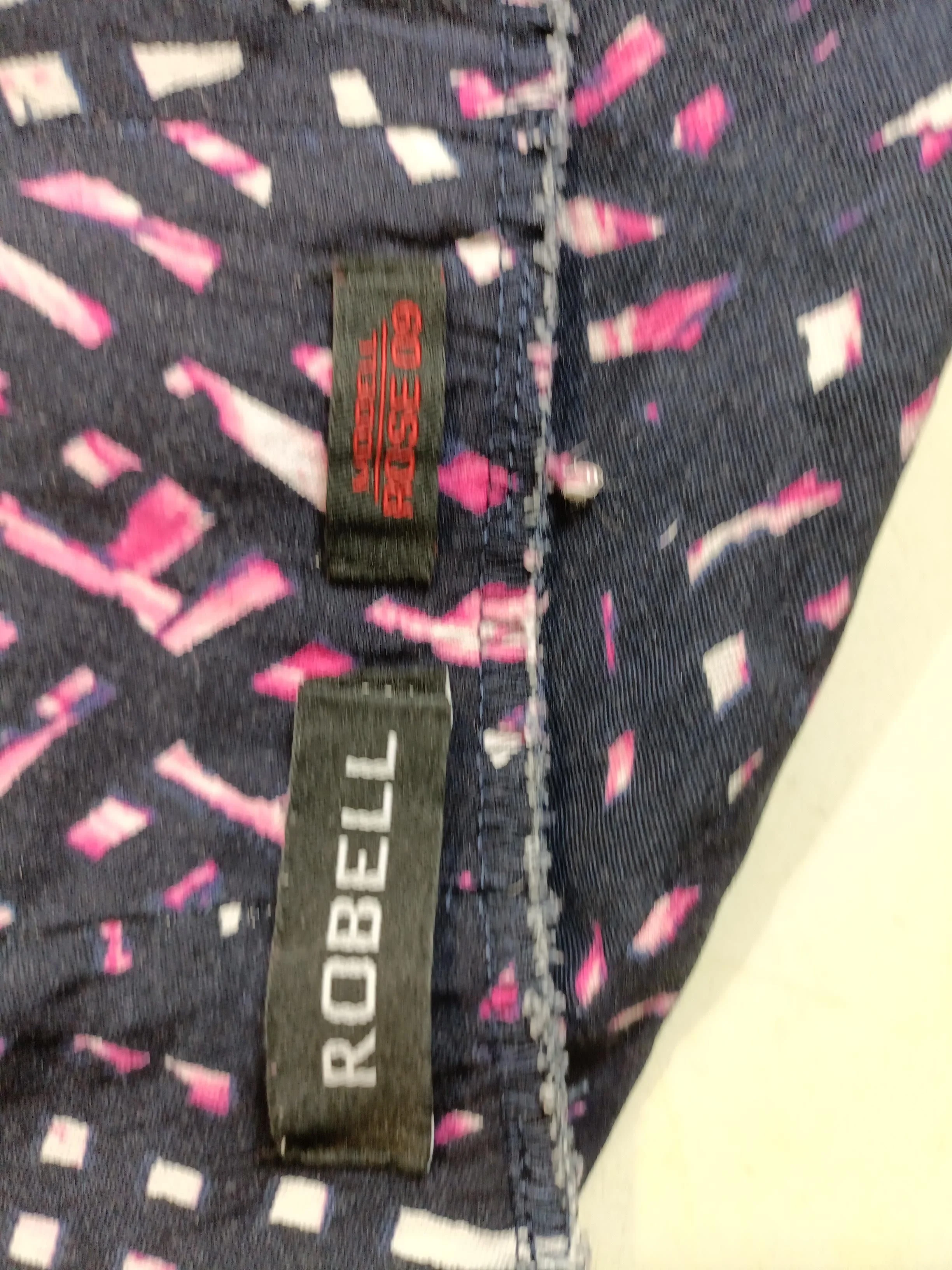 Robell Women's Trousers M Multi Geometric 100% Other Tapered Cropped - Image 5
