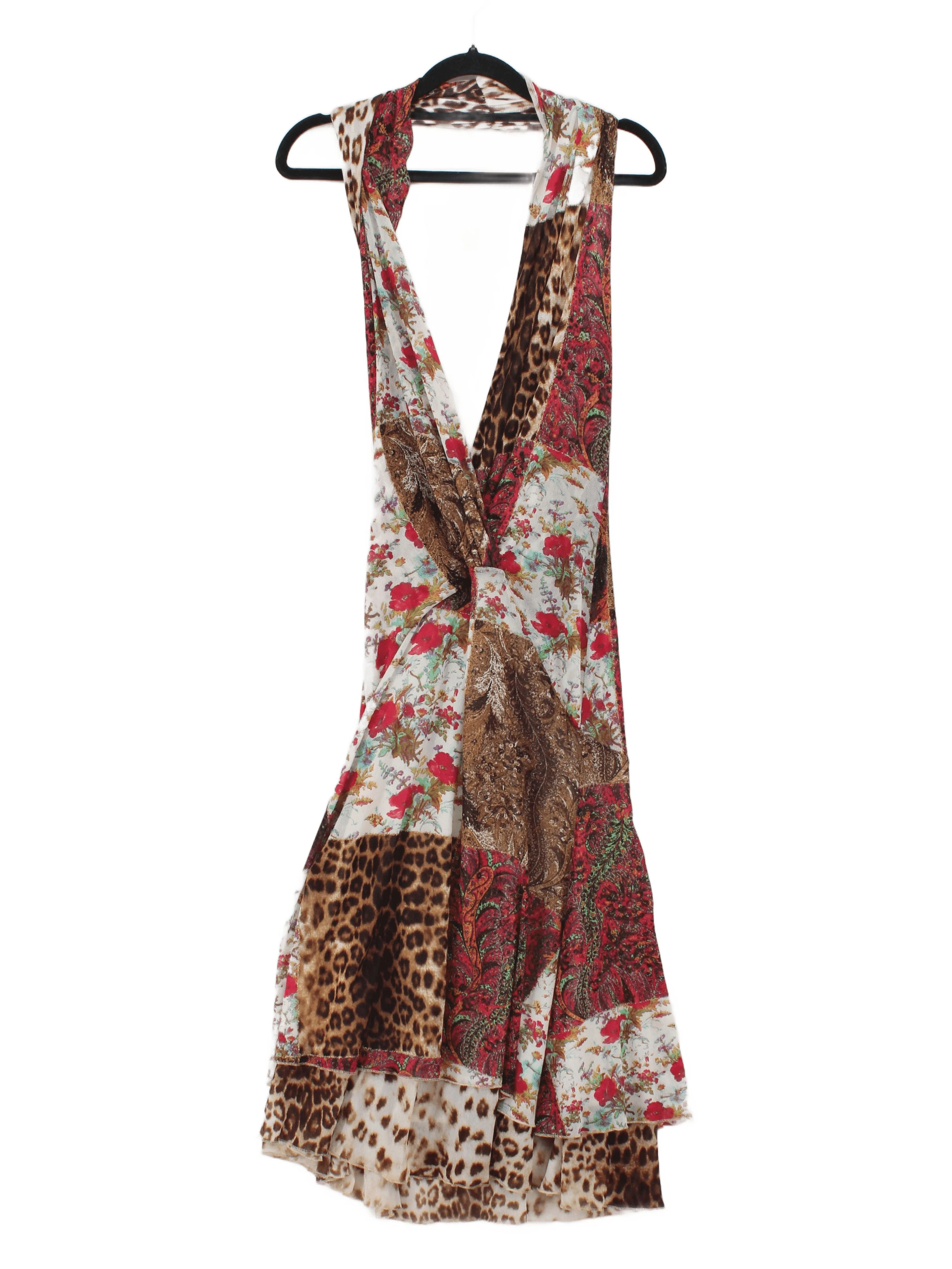 Roberto Cavalli Maxi Dress UK10 in Multi
