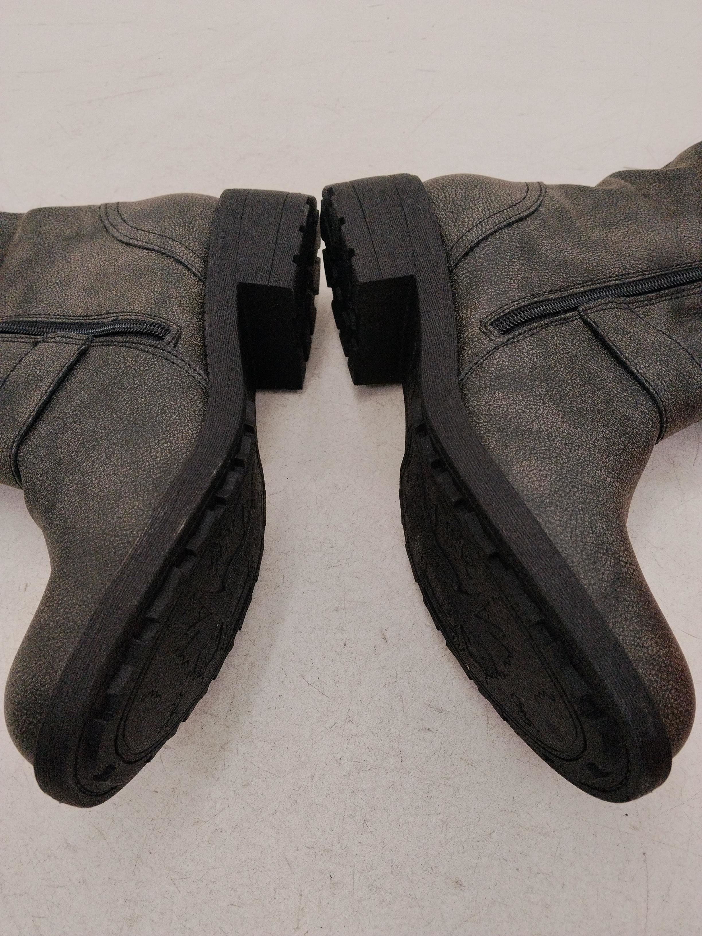 Rocket Dog Women's Boots UK 7 Grey 100% Faux Leather Combat - Image 7