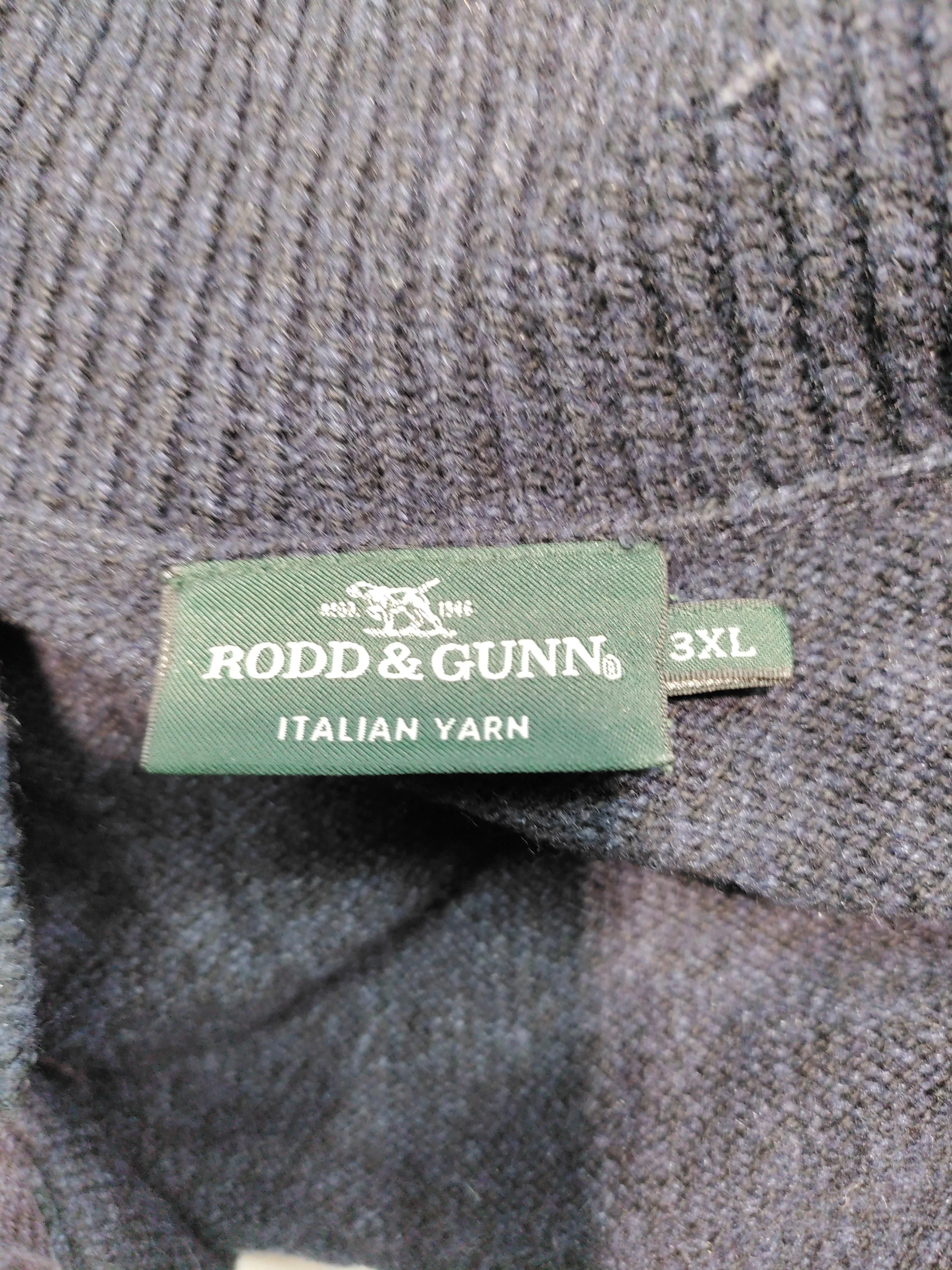 Rodd & Gunn Men's Cardigan XXXL Blue Cotton with Wool, Polyamide Cardigan - Image 6