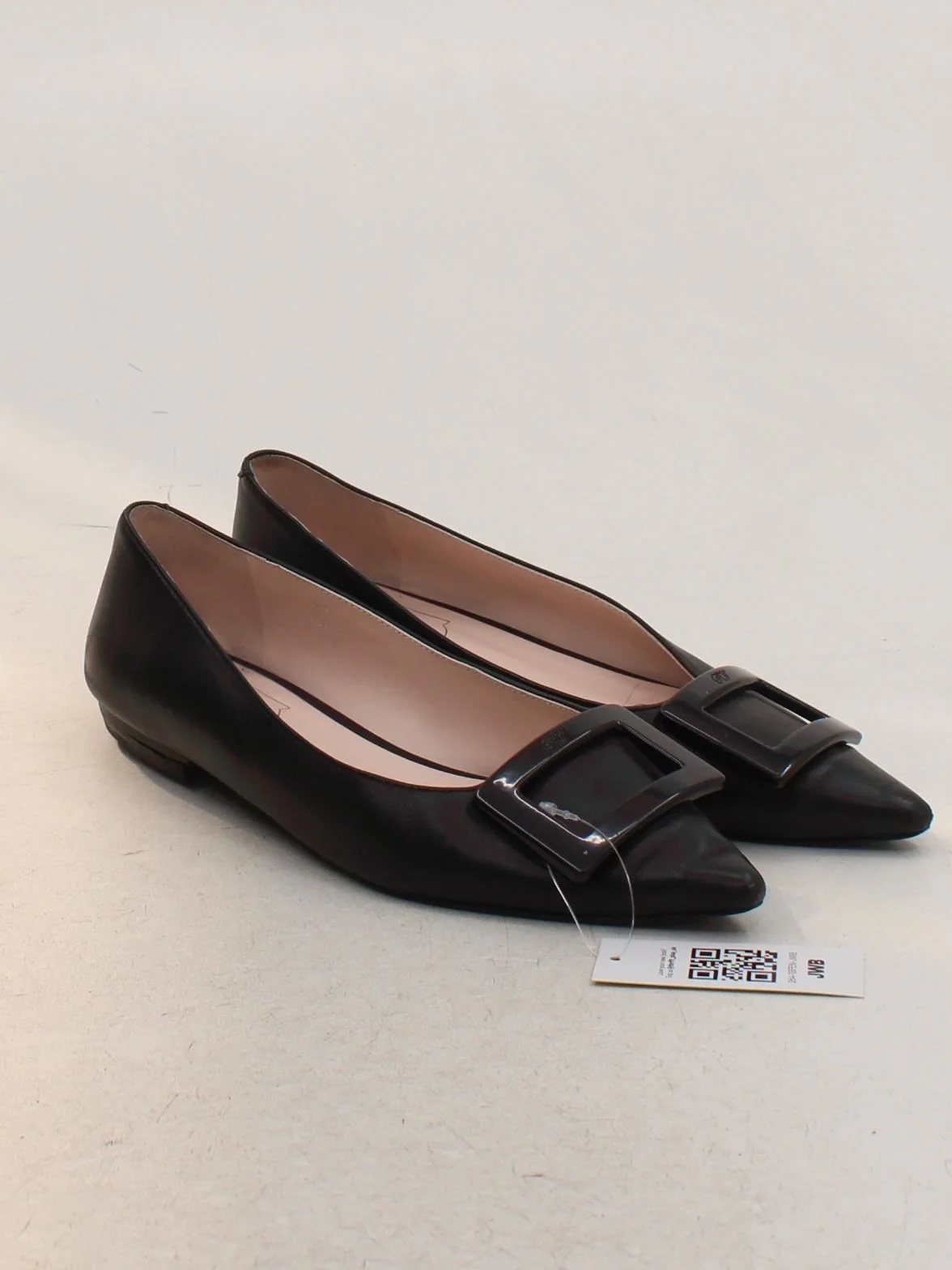Roger Vivier Women's Flat Shoes UK 6.5 Black 100% Leather Ballet - Image 4