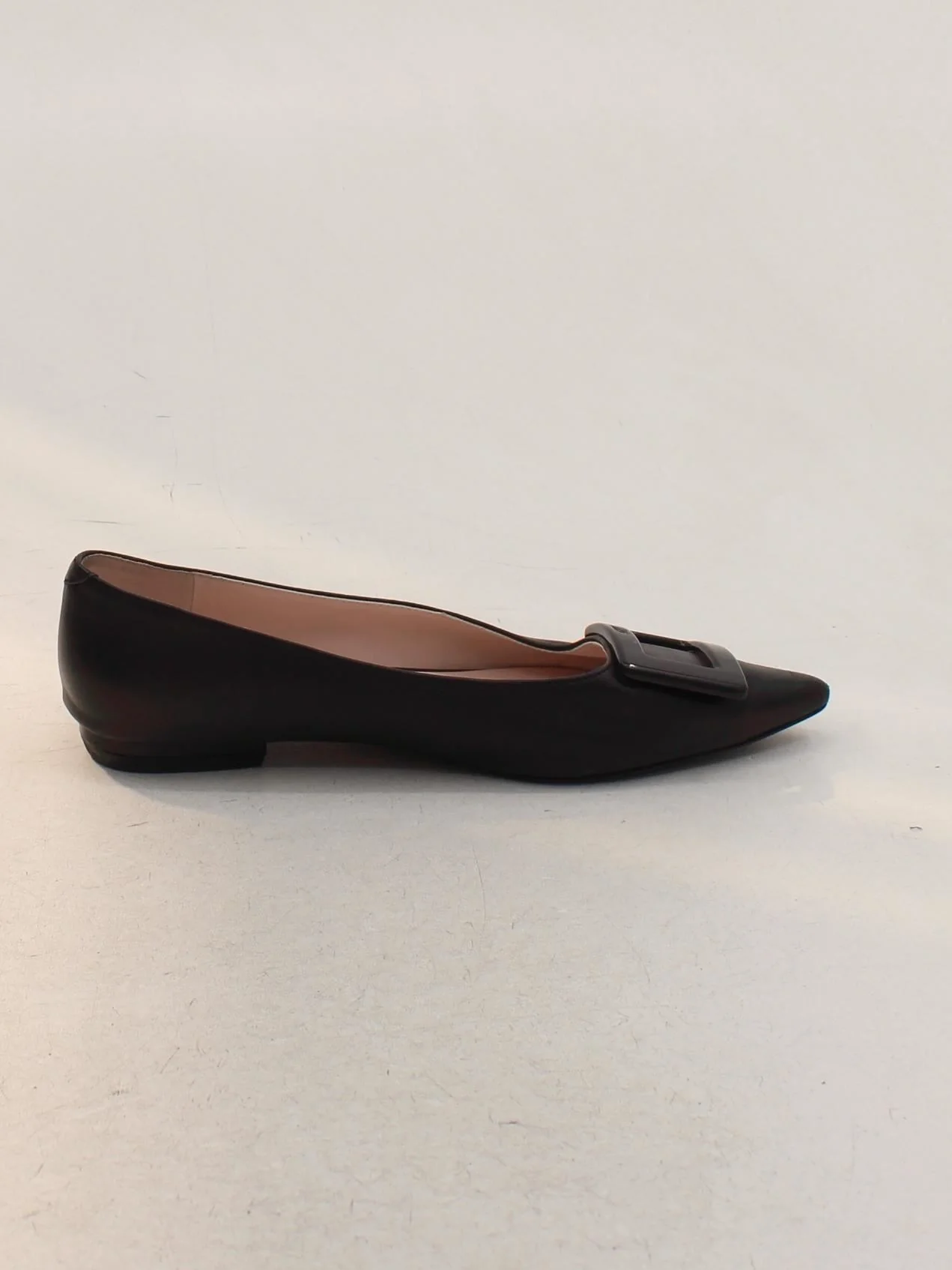 Roger Vivier Women's Flat Shoes UK 6.5 Black 100% Leather Ballet - Image 5
