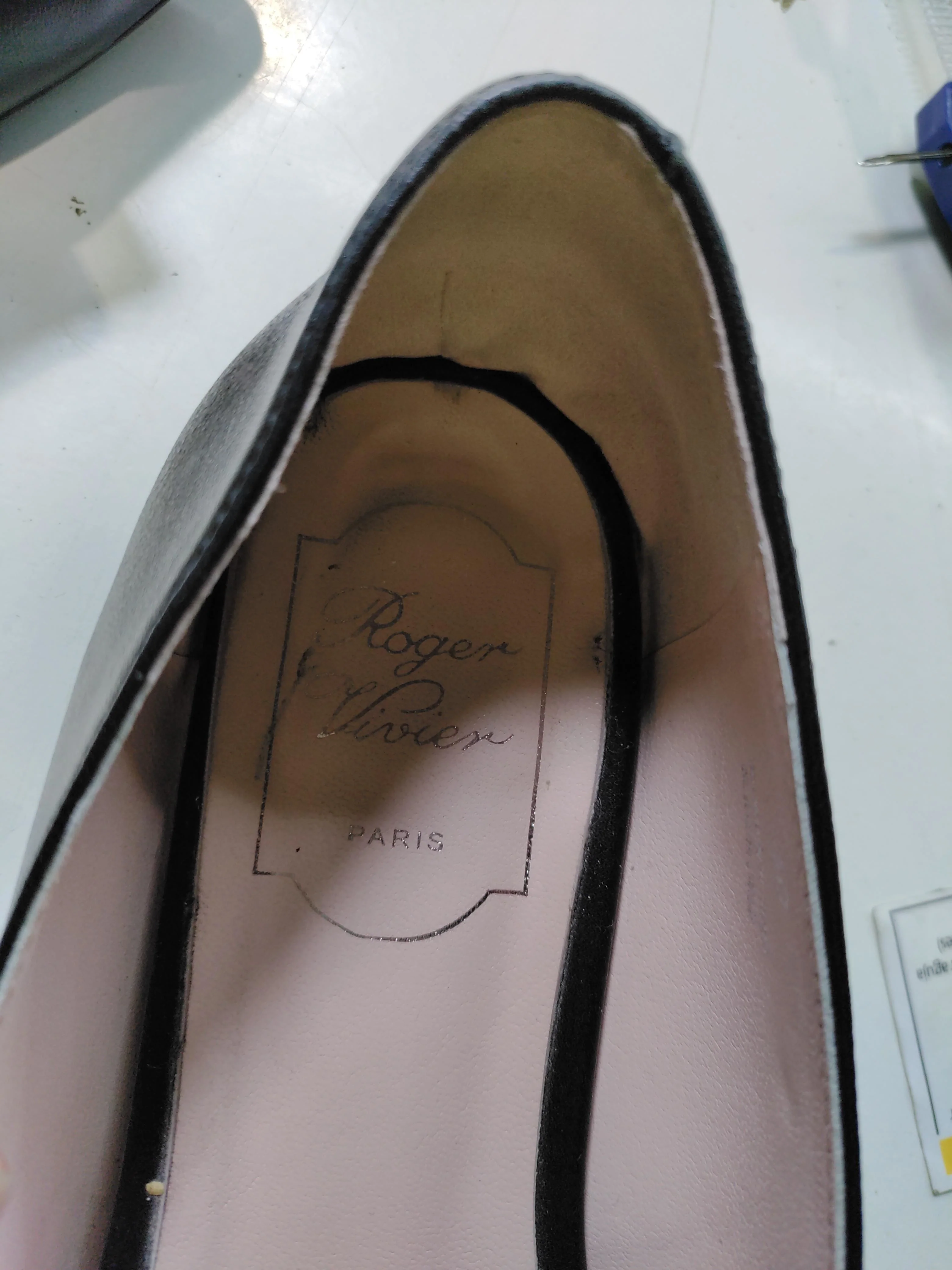 Roger Vivier Women's Flat Shoes UK 6.5 Black 100% Leather Ballet - Image 9