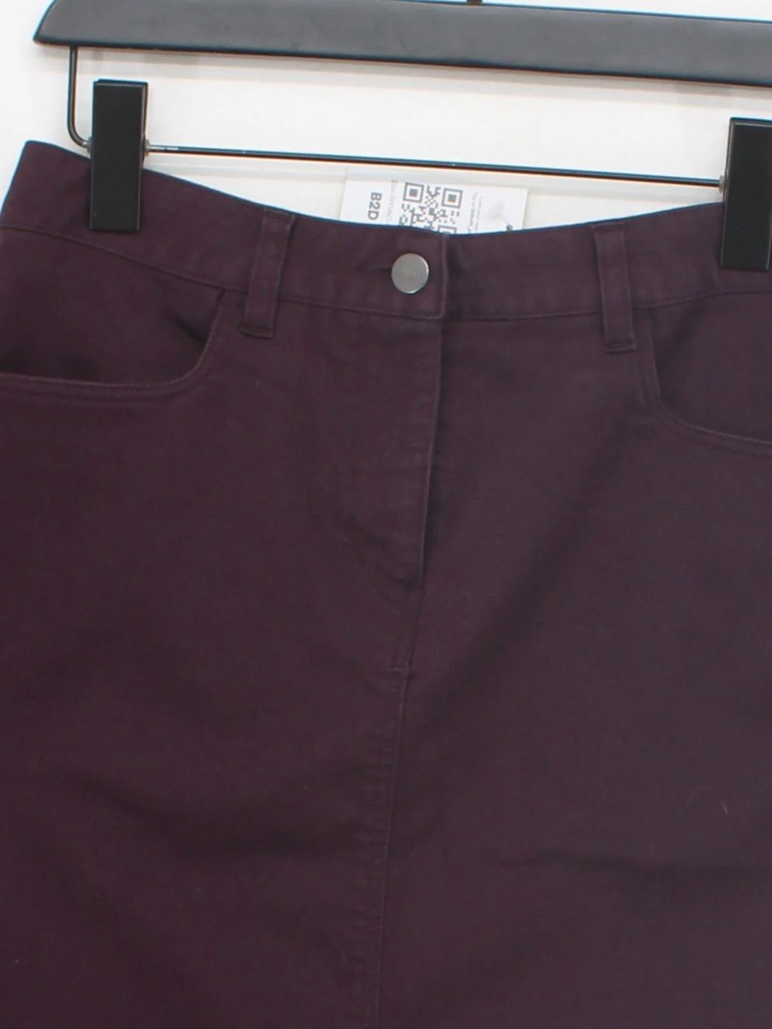 Rohan Women's Mini Skirt UK 10 Purple Cotton with Polyester, Elastane Short Mini - Image 3