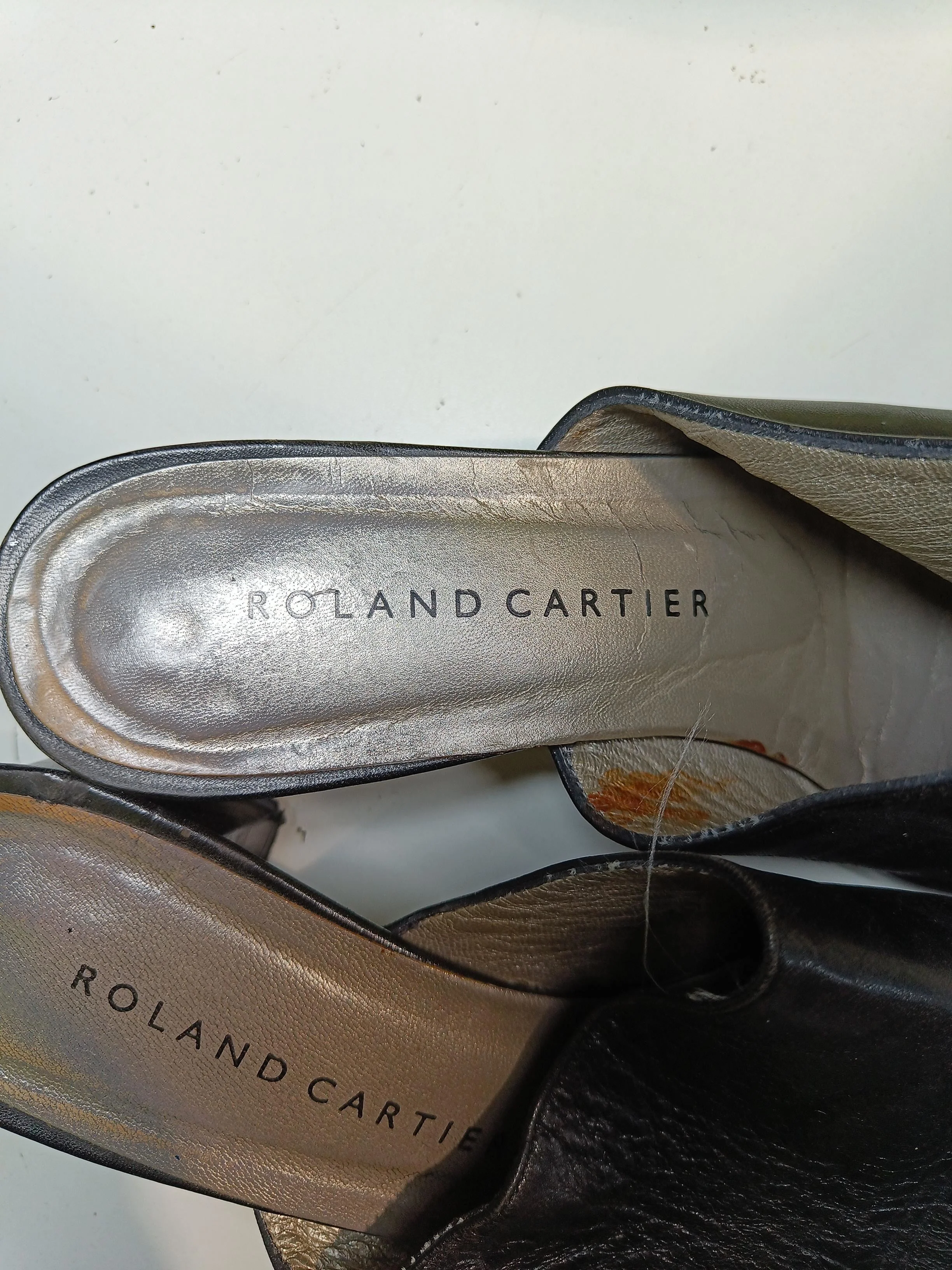 Roland Cartier Women's Heels UK 6 Black 100% Leather Mule - Image 9