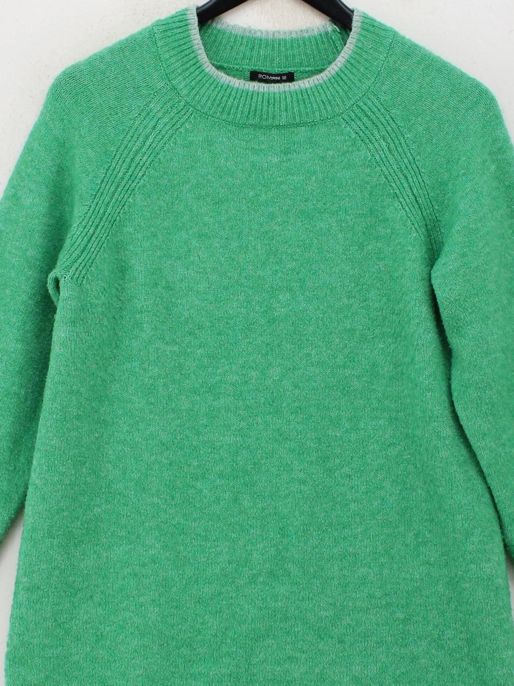roman originals Jumper Mini Dress UK10 in Green - Image 3