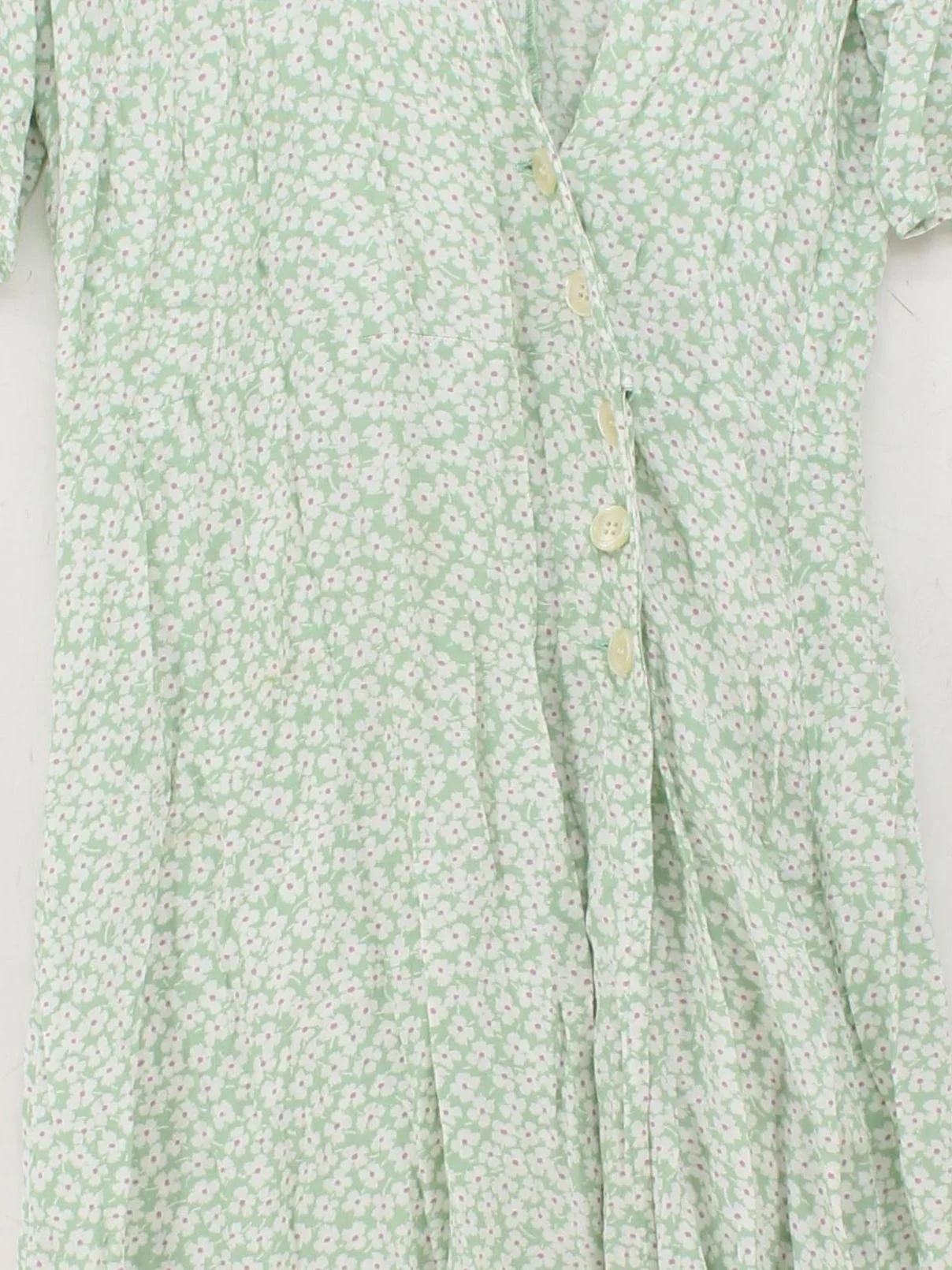 Rouje Wrap Midi Dress in Green - Image 3