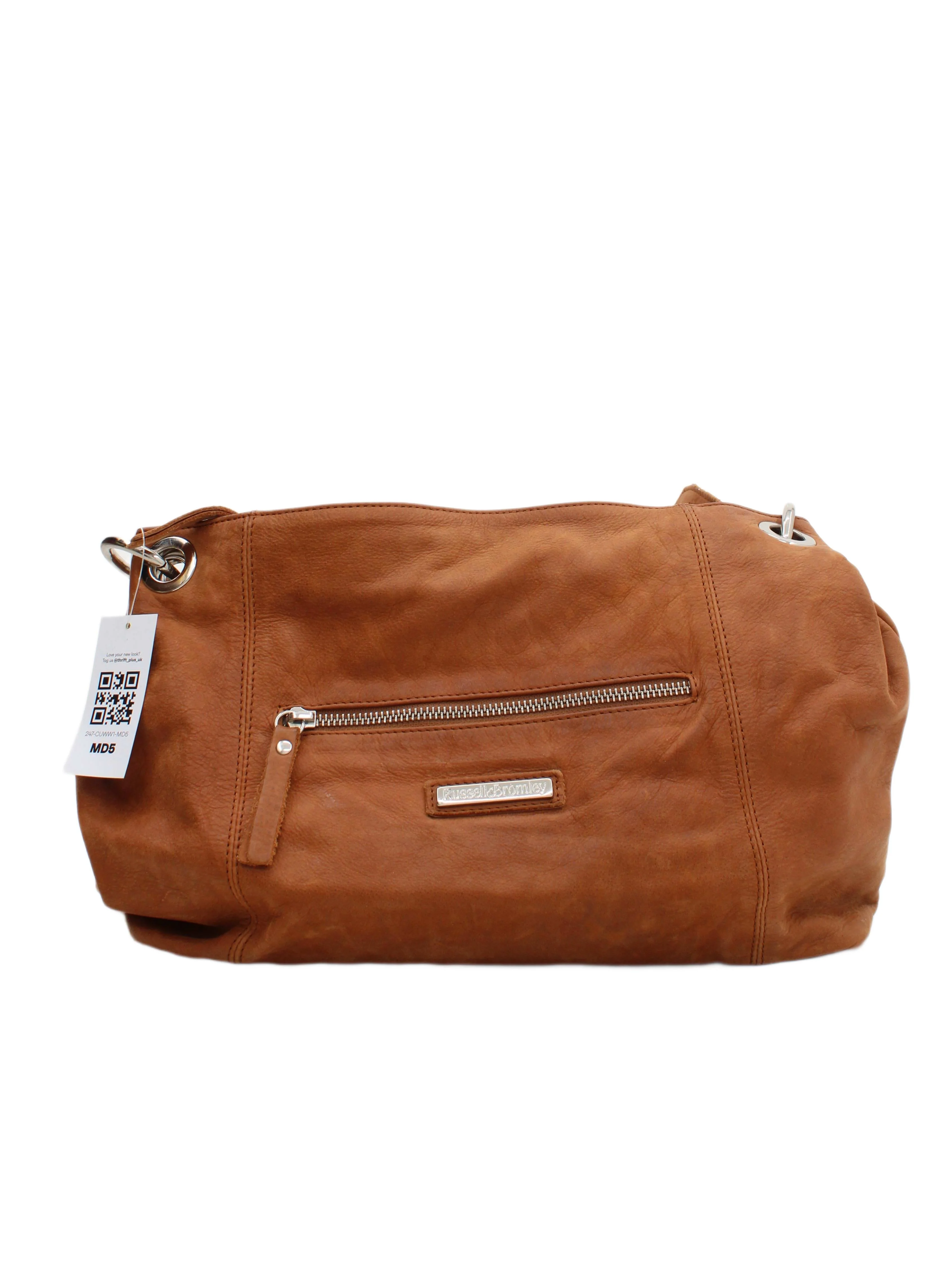 Russell & Bromley Women's Bag Tan 100% Leather Shoulder Bag