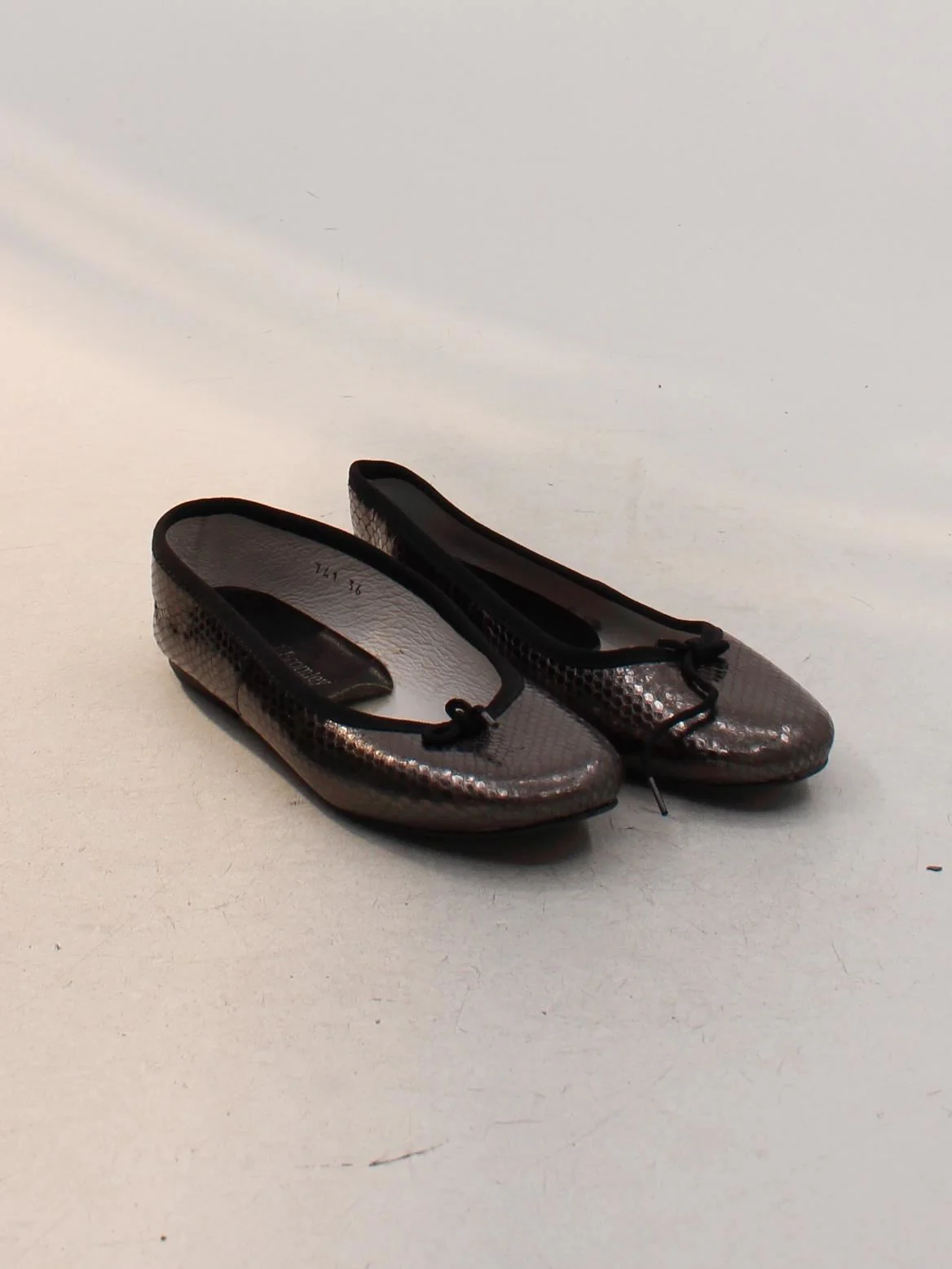 Russell & Bromley Women's Flat Shoes UK 3 Grey Animal Print 100% Other Ballet - Image 4