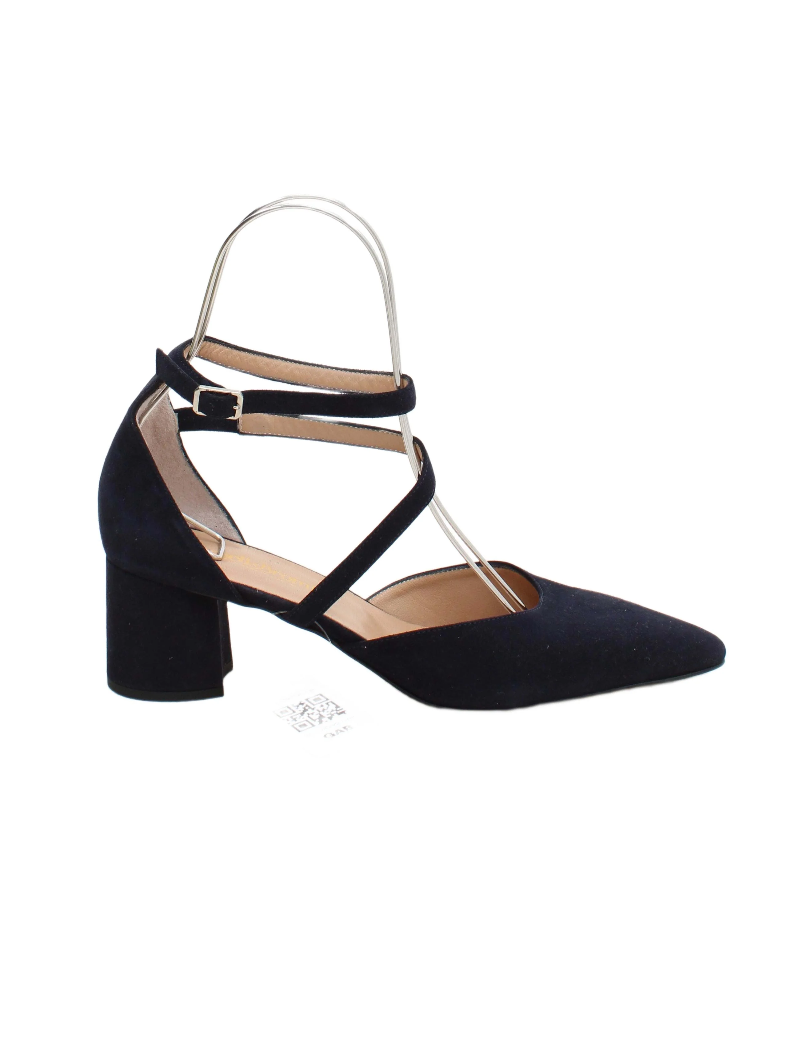 Russell & Bromley Women's Heels UK 6.5 Blue 100% Suede Court