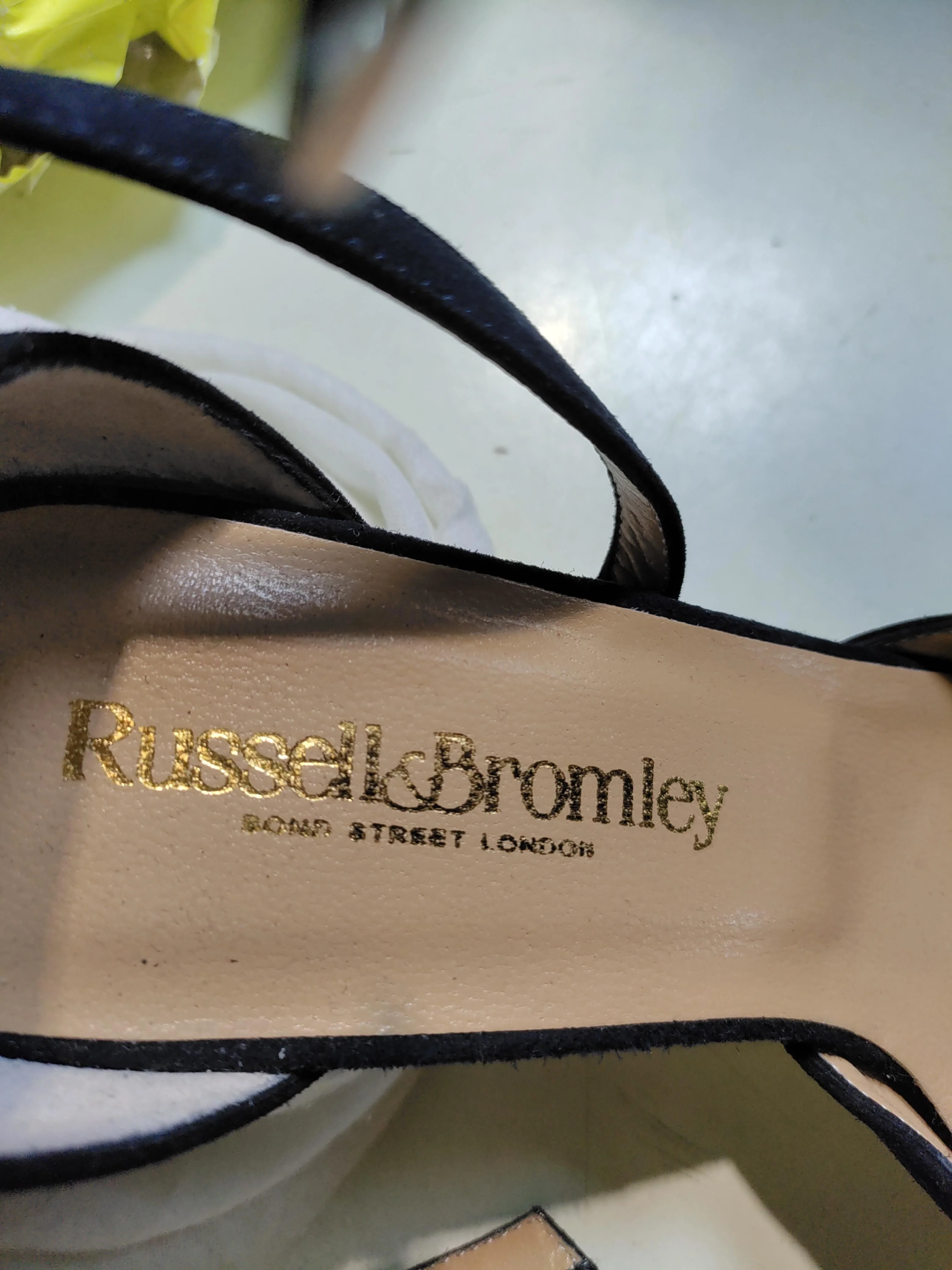 Russell & Bromley Women's Heels UK 6.5 Blue 100% Suede Court - Image 8