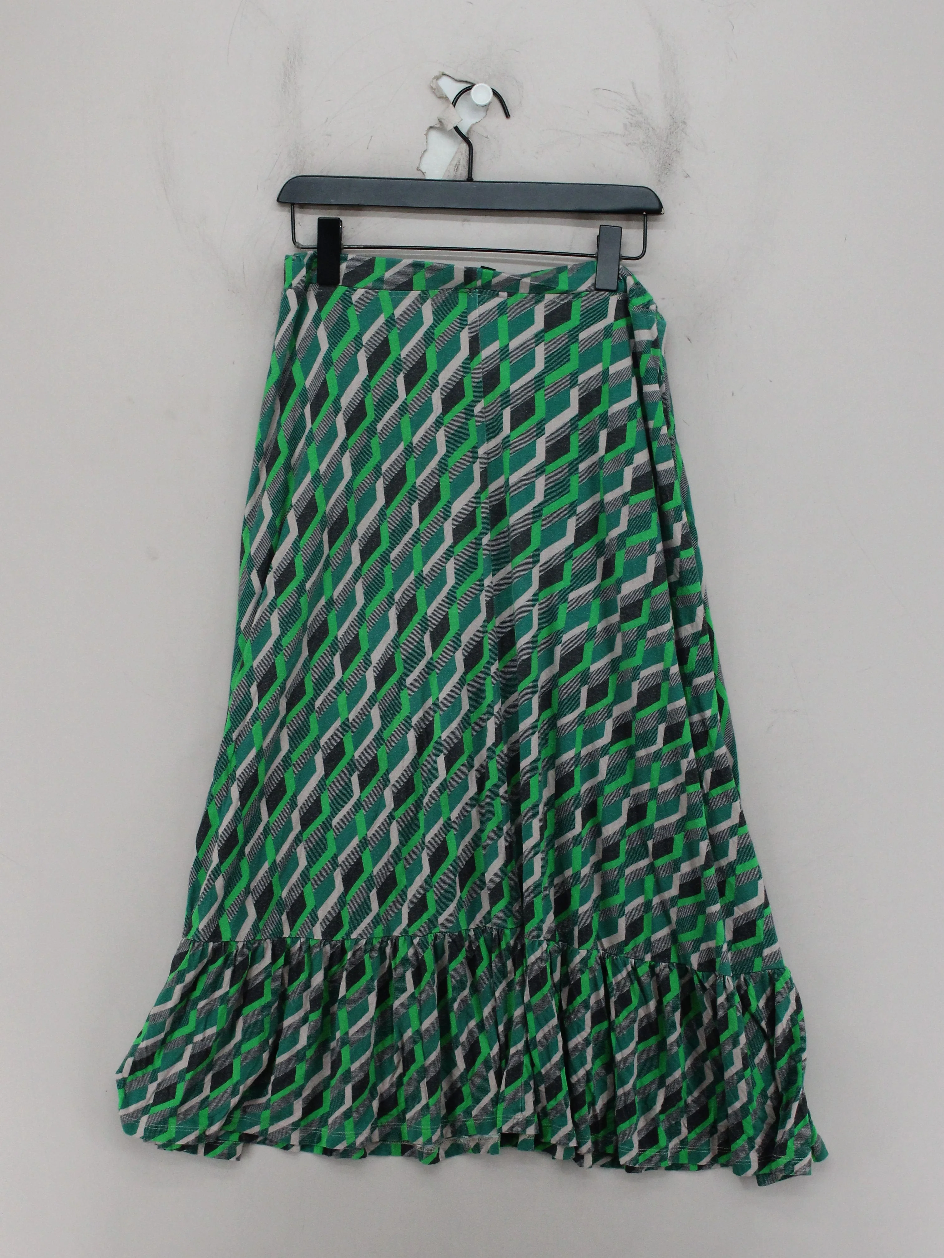Saint + Sofia Women's Maxi Skirt UK 12 Green Viscose with Elastane Maxi - Image 2