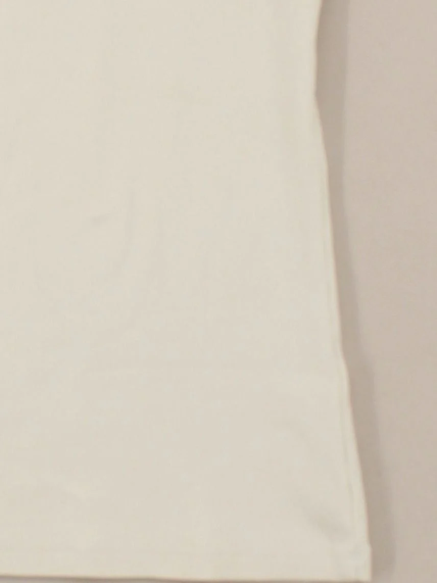 Saint + Sofia Women's T-Shirt UK 14 Cream Cotton with Elastane Basic - Image 4