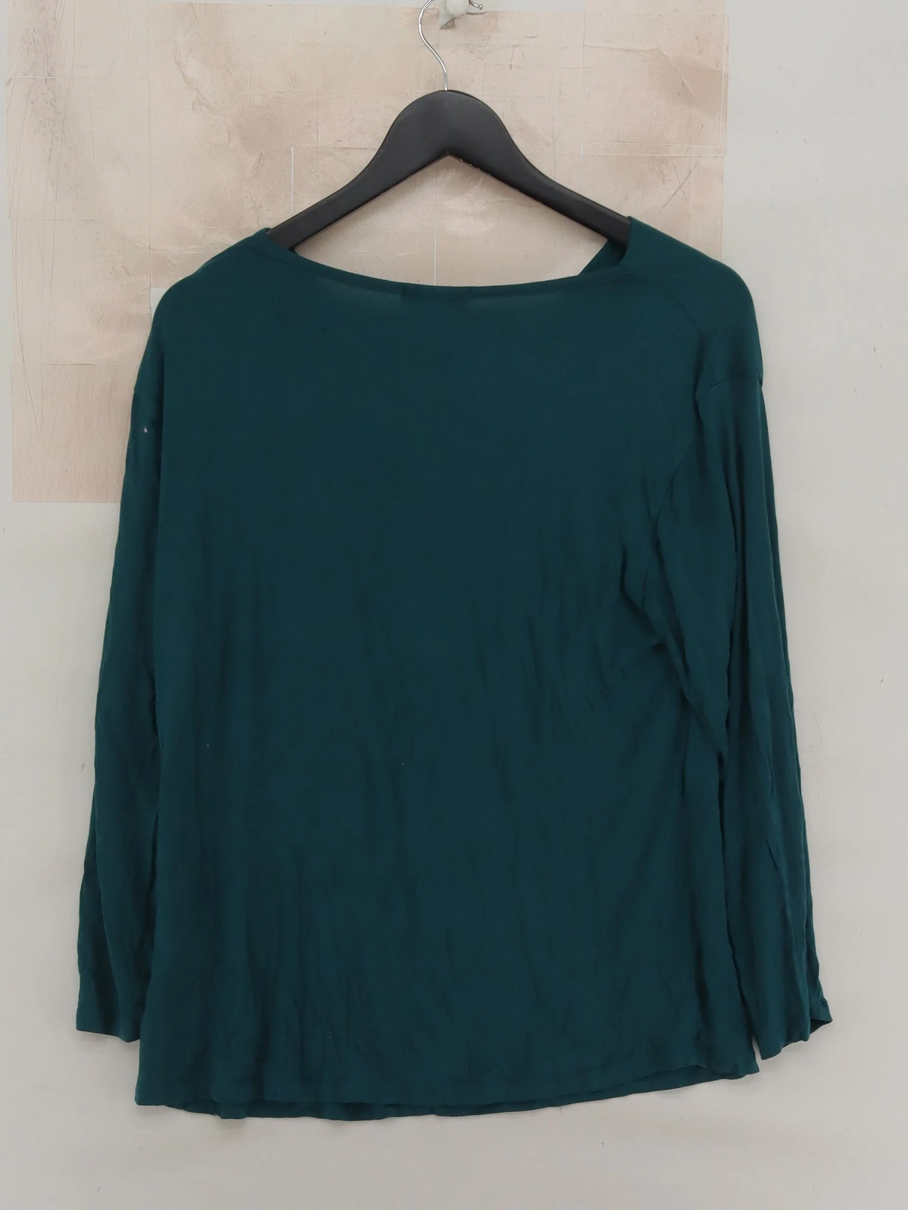 Saint + Sofia Women's Top XL Green Viscose with Elastane Basic - Image 2