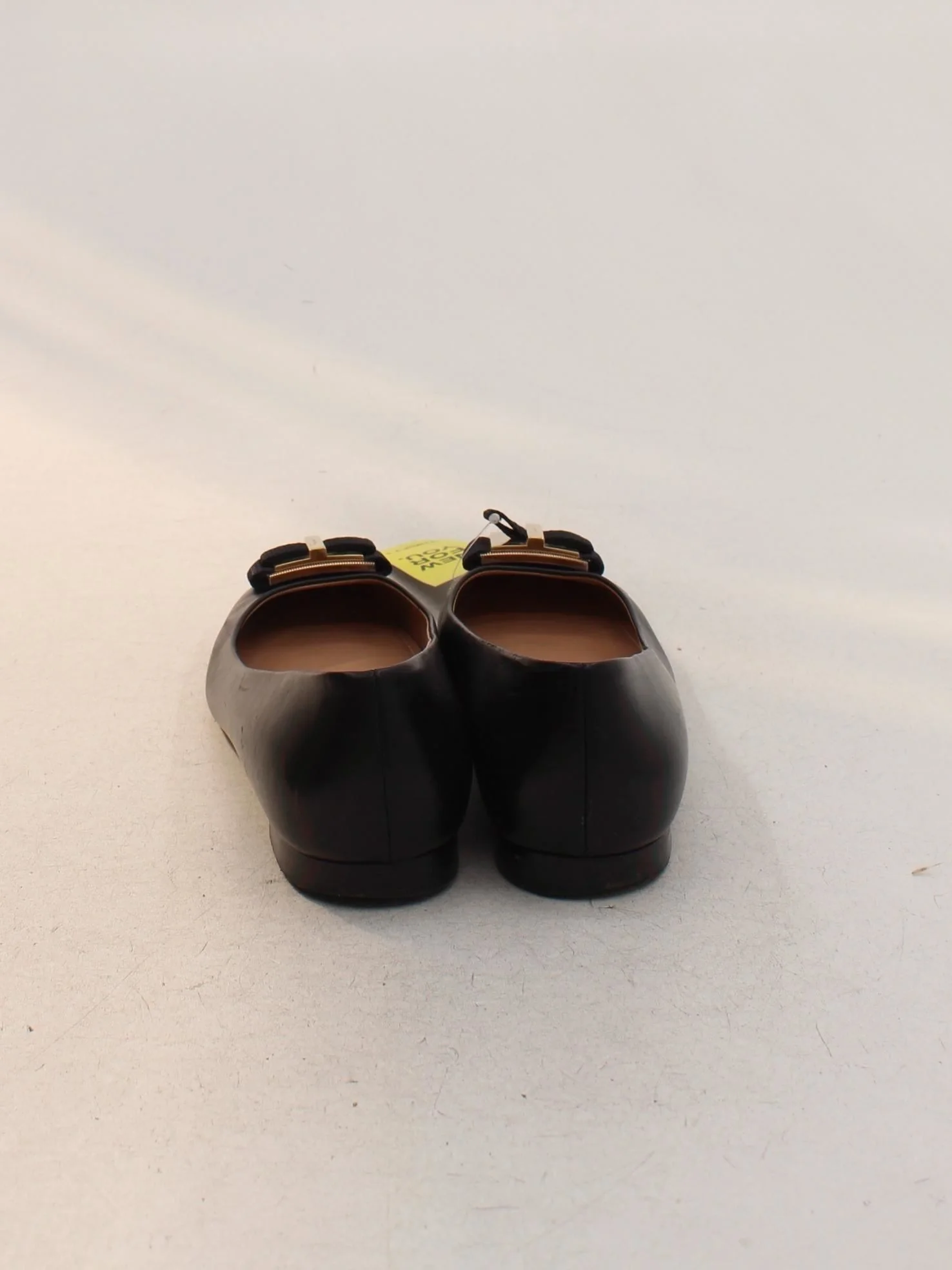 Salvatore Ferragamo Women's Flat Shoes UK 9.5 Black 100% Leather Ballet - Image 3