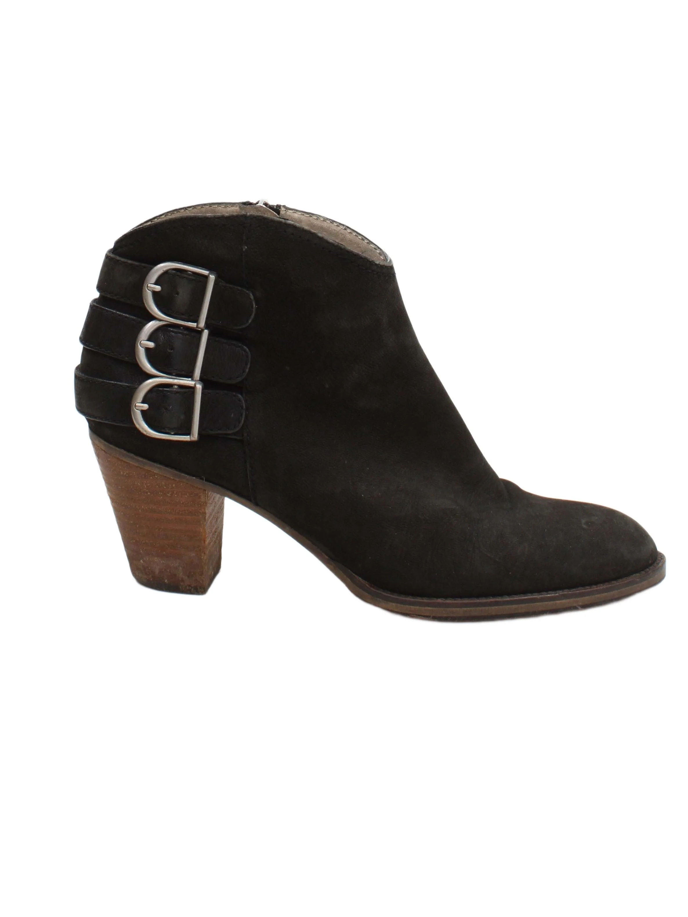 Sam Edelman Women's Boots UK 6.5 Black Suede with Leather Chelsea