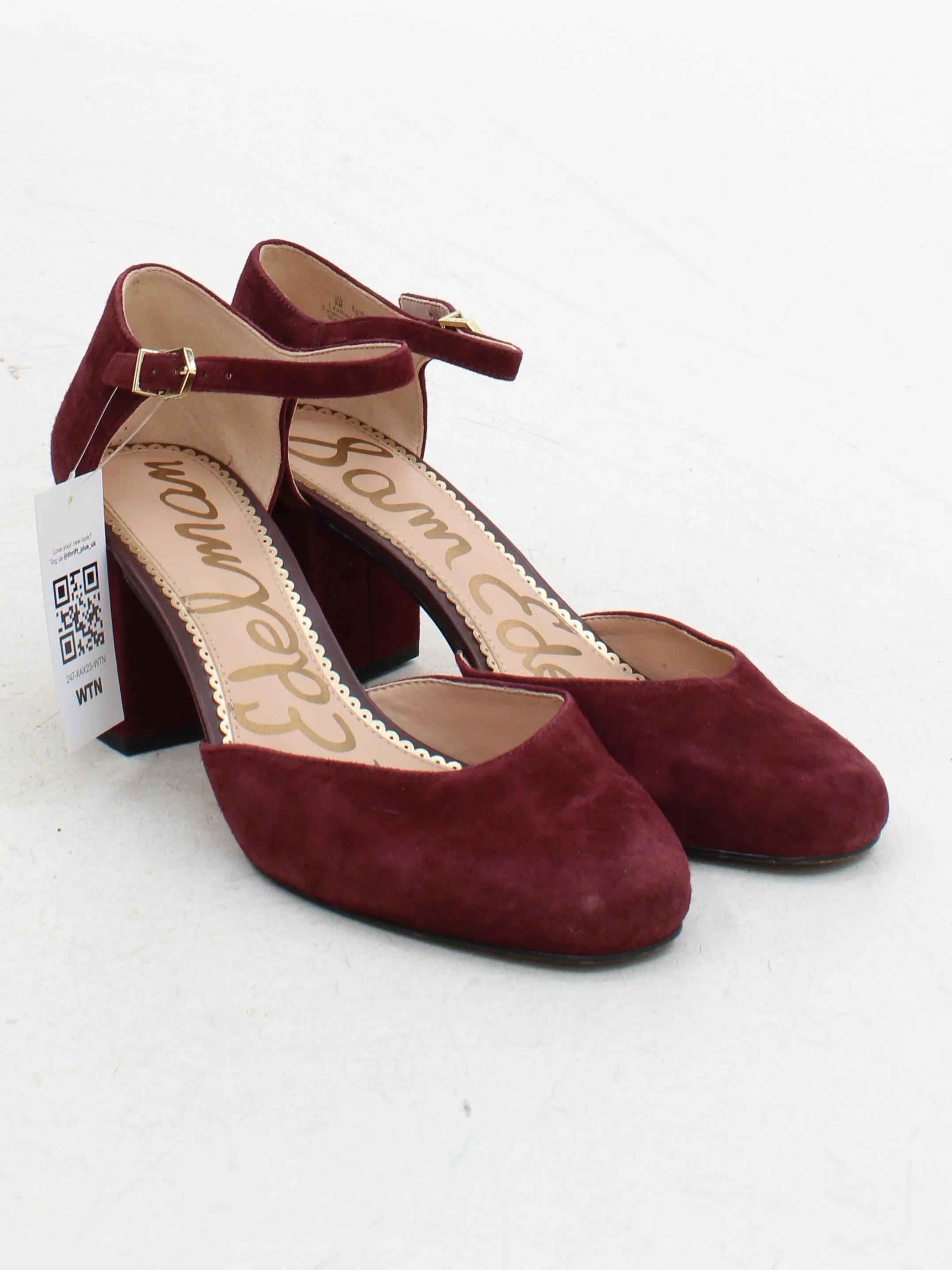 Sam Edelman Women's Heels UK 9 Red 100% Suede Court - Image 4