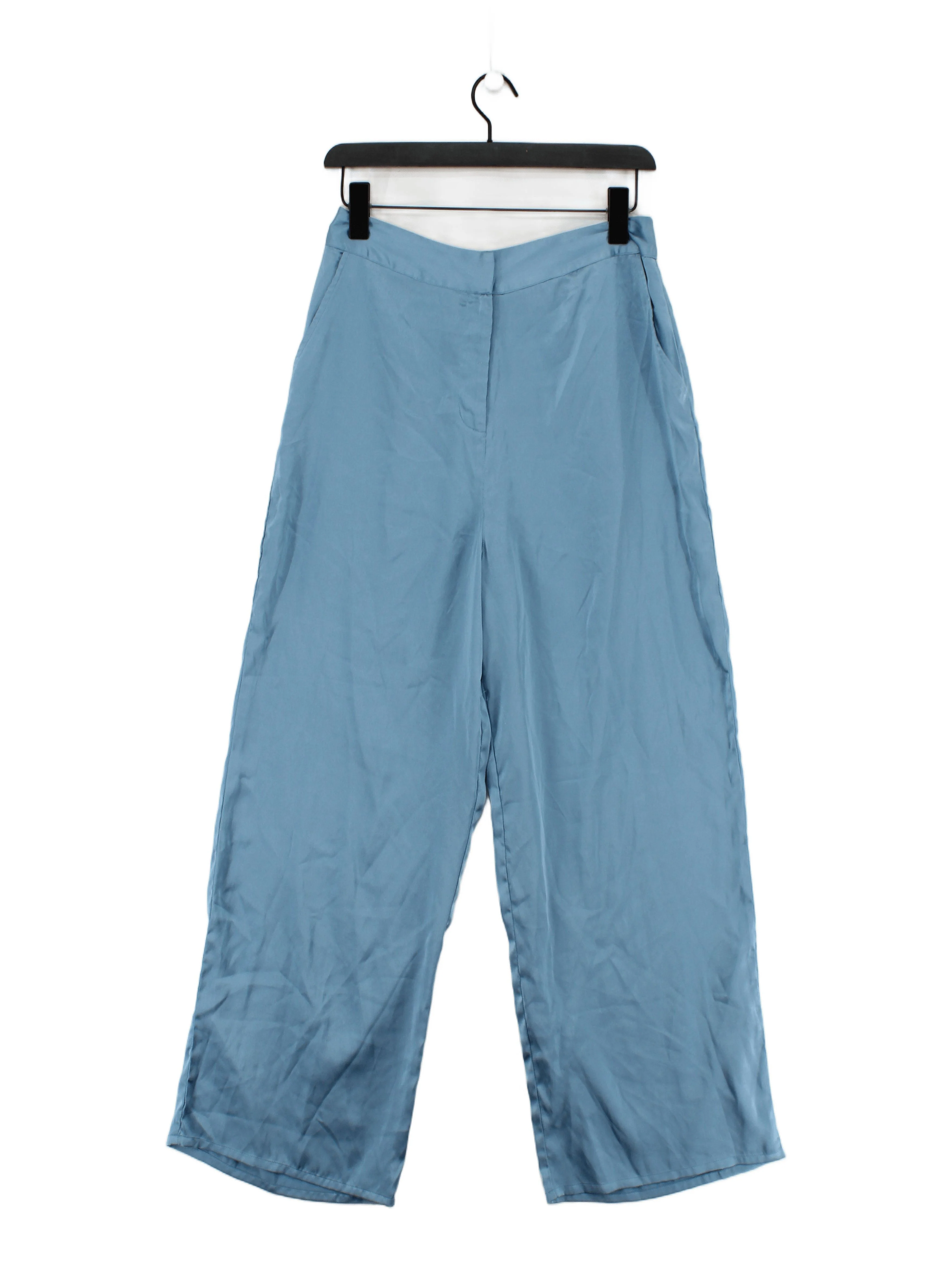 Samsara Women's Trousers UK 12 Blue 100% Other Wide-Leg Chino