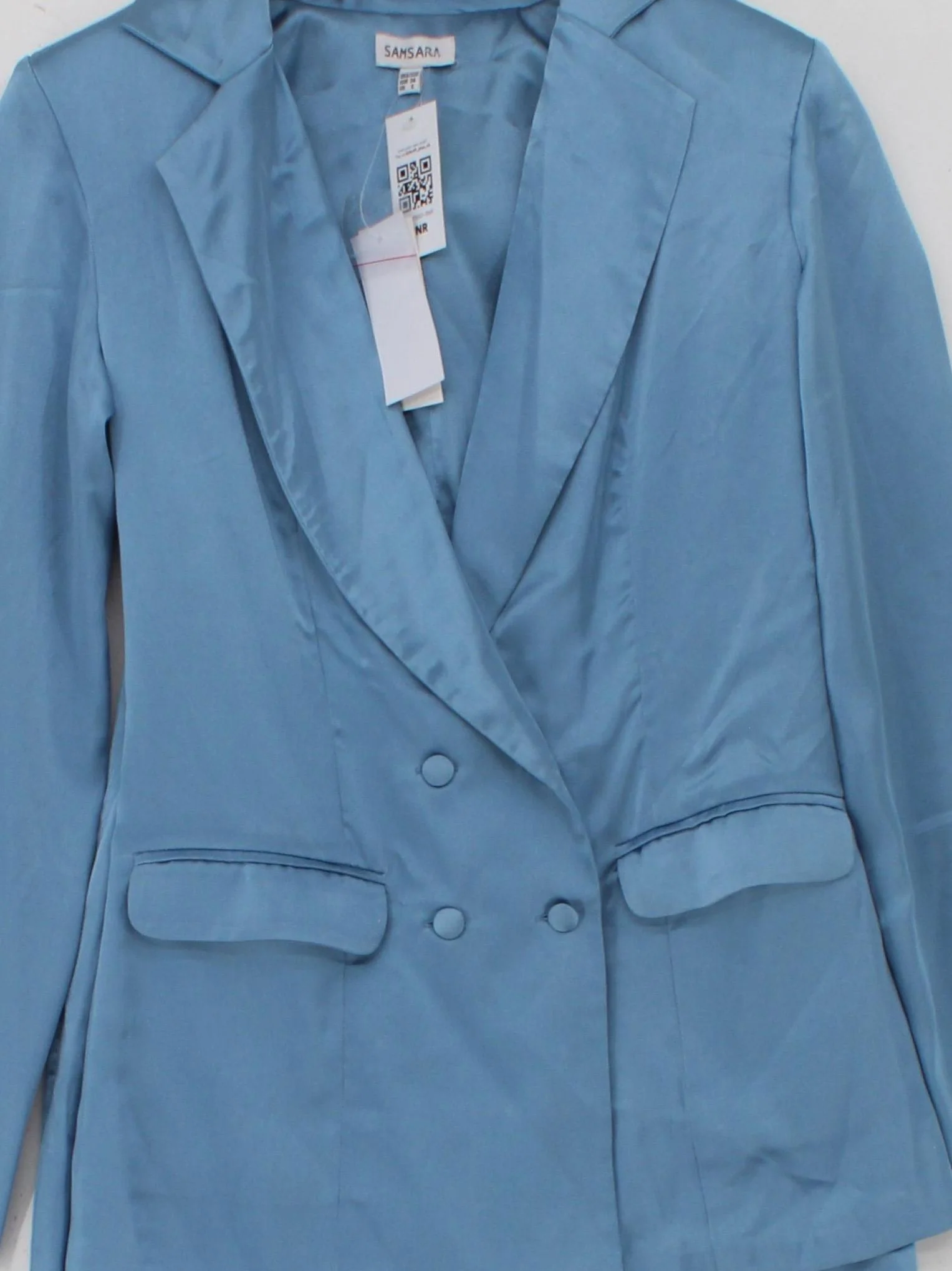 Samsara Women's Two Piece Suit UK 6 Blue 100% Polyester Trouser Suit - Image 3