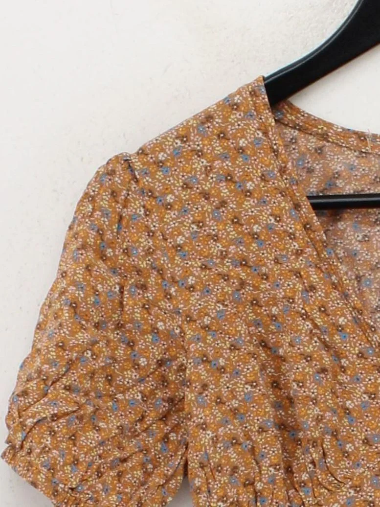 Samsøe & Samsøe Women's Blouse M Brown 100% Viscose Basic - Image 4