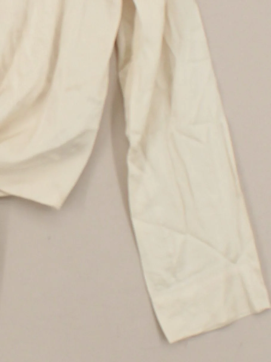 Samsøe & Samsøe Women's Top XS Cream Viscose with Elastane Cropped - Image 4