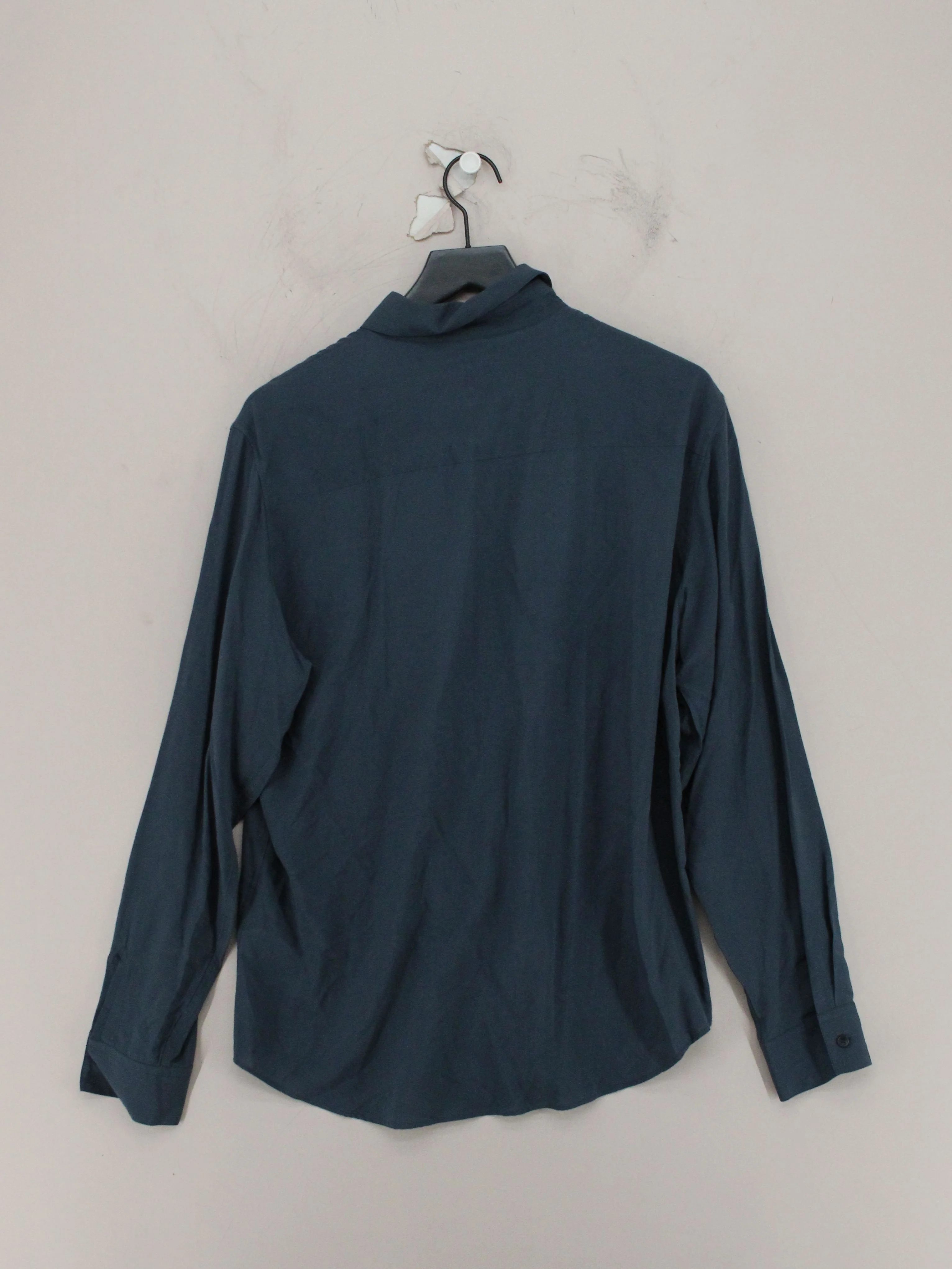 Sandro Men's Shirt XL Blue 100% Viscose Basic - Image 2